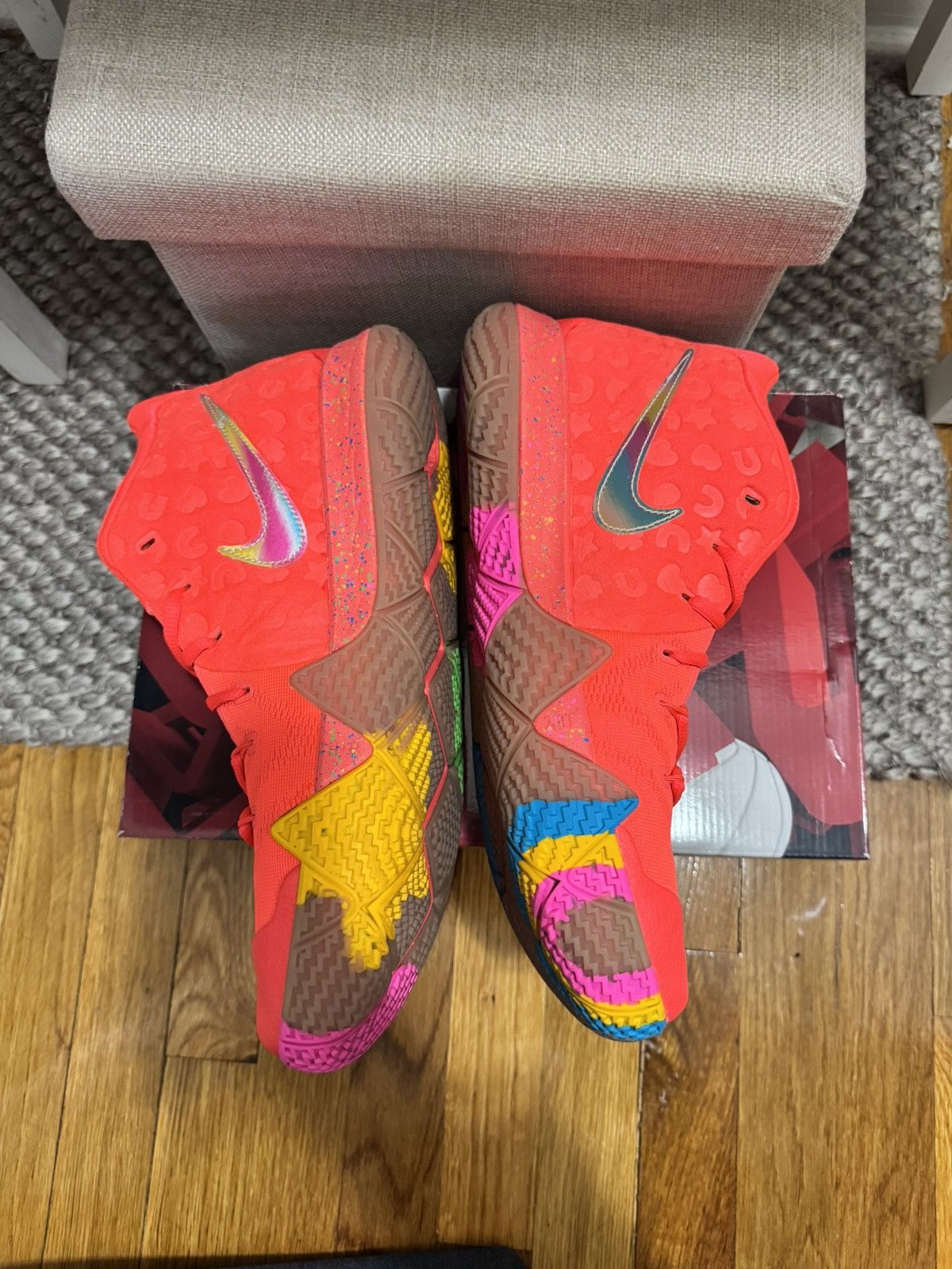 Nike Kyrie 4 Lucky Charms Size US 12 / EU 45 - 10 Thumbnail