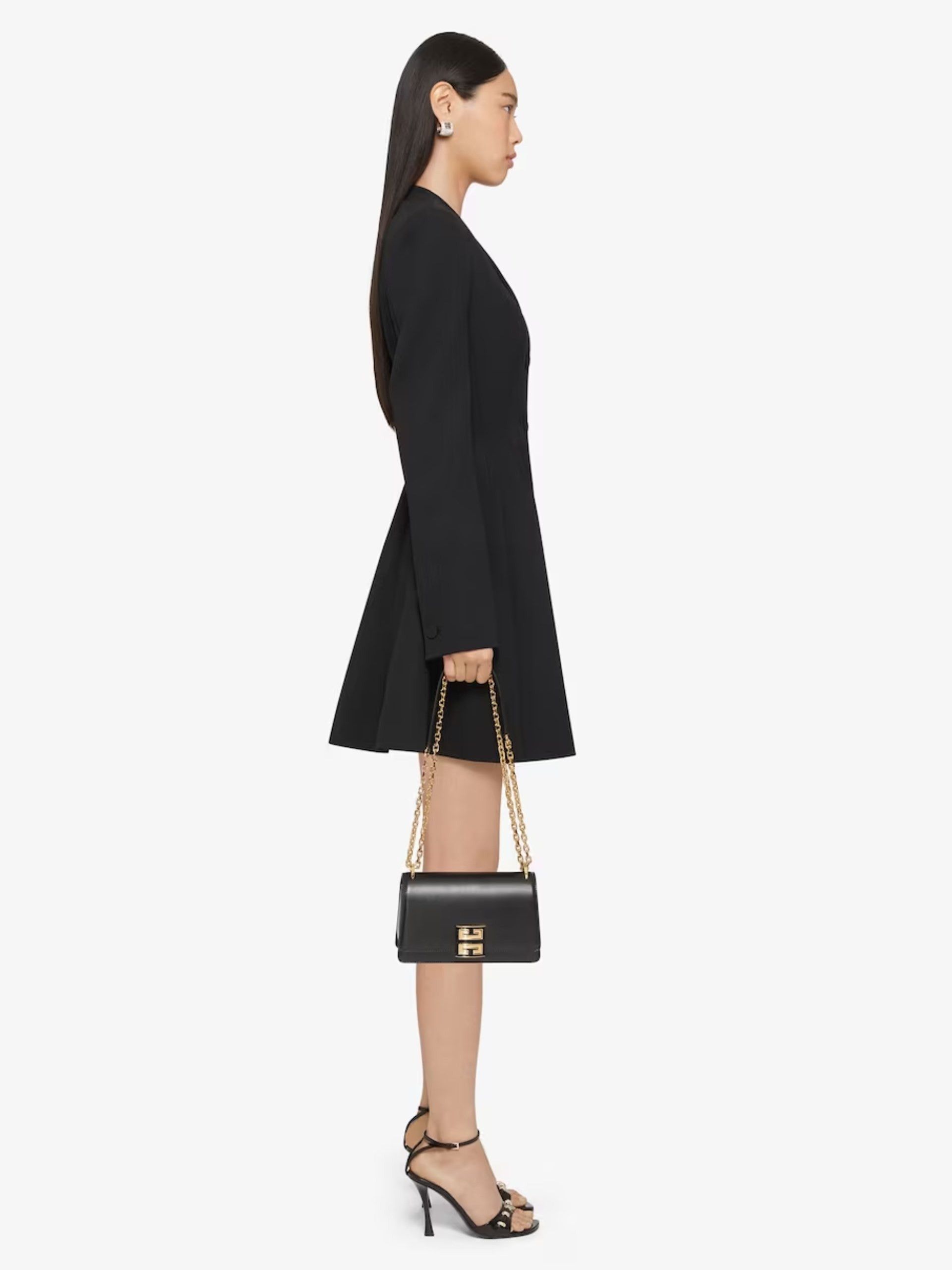Givenchy o1w1db10325 Hourglass Dress in Black Size M / US 6-8 / IT 42-44 - 3 Thumbnail