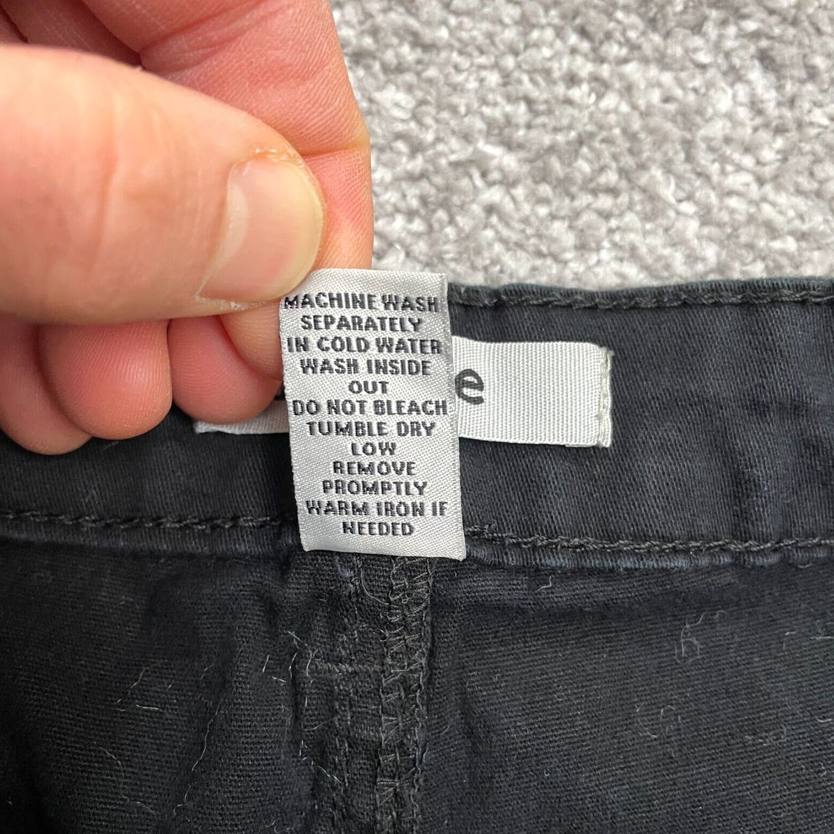 Vintage Refuge Black Cotton Blend 5-Pocket High Rise Shorts Women 10 Relaxed Fit Casual Everyday Mens? Size 32" / US 10 / IT 46 - 5 Thumbnail