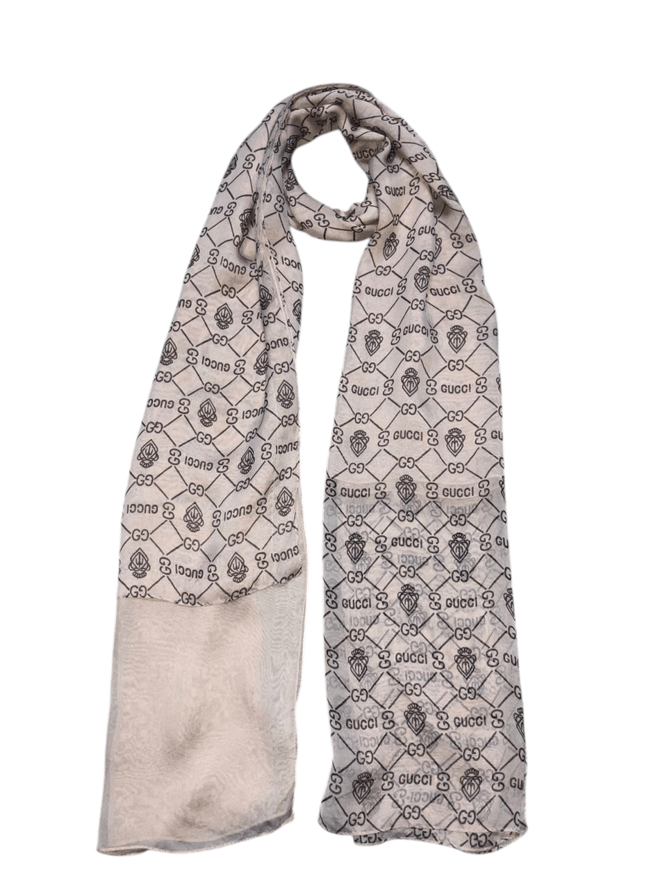 Gucci × Vintage Vintage Gucci Monogram Silk Shawls Scarf Size ONE SIZE - 1 Thumbnail