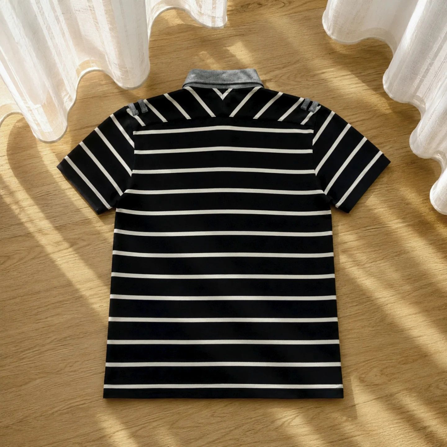 PPFM PPFM Stripes Polo Original Made in Japan ( M ) Size US M / EU 48-50 / 2 - 6 Thumbnail