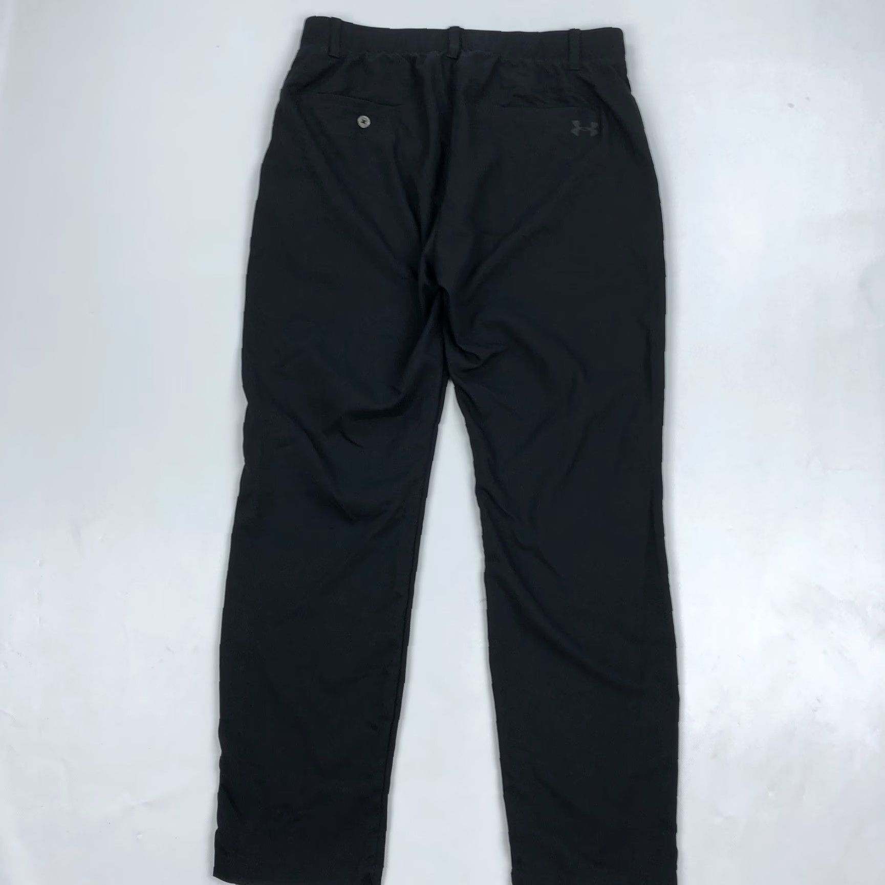 Under Armour Under Armour Mens Showdown Activewear Pants Black 34x30 Herringbone Stretch Golf Casual Athletic 2000s Mens Size US 34 / EU 50 - 2 Thumbnail
