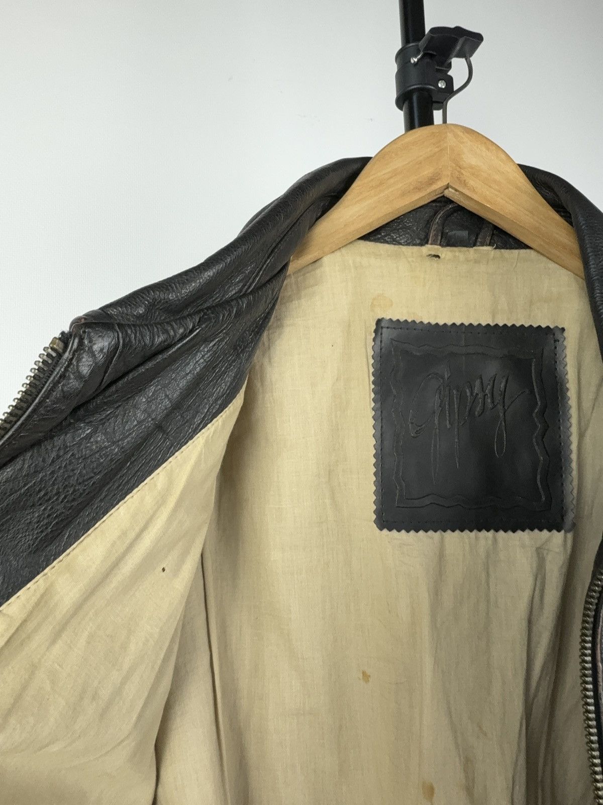 Vintage Rare Vintage Gipsy Real Leather Bikers Jacket Avant Garde Size US M / EU 48-50 / 2 - 17 Thumbnail