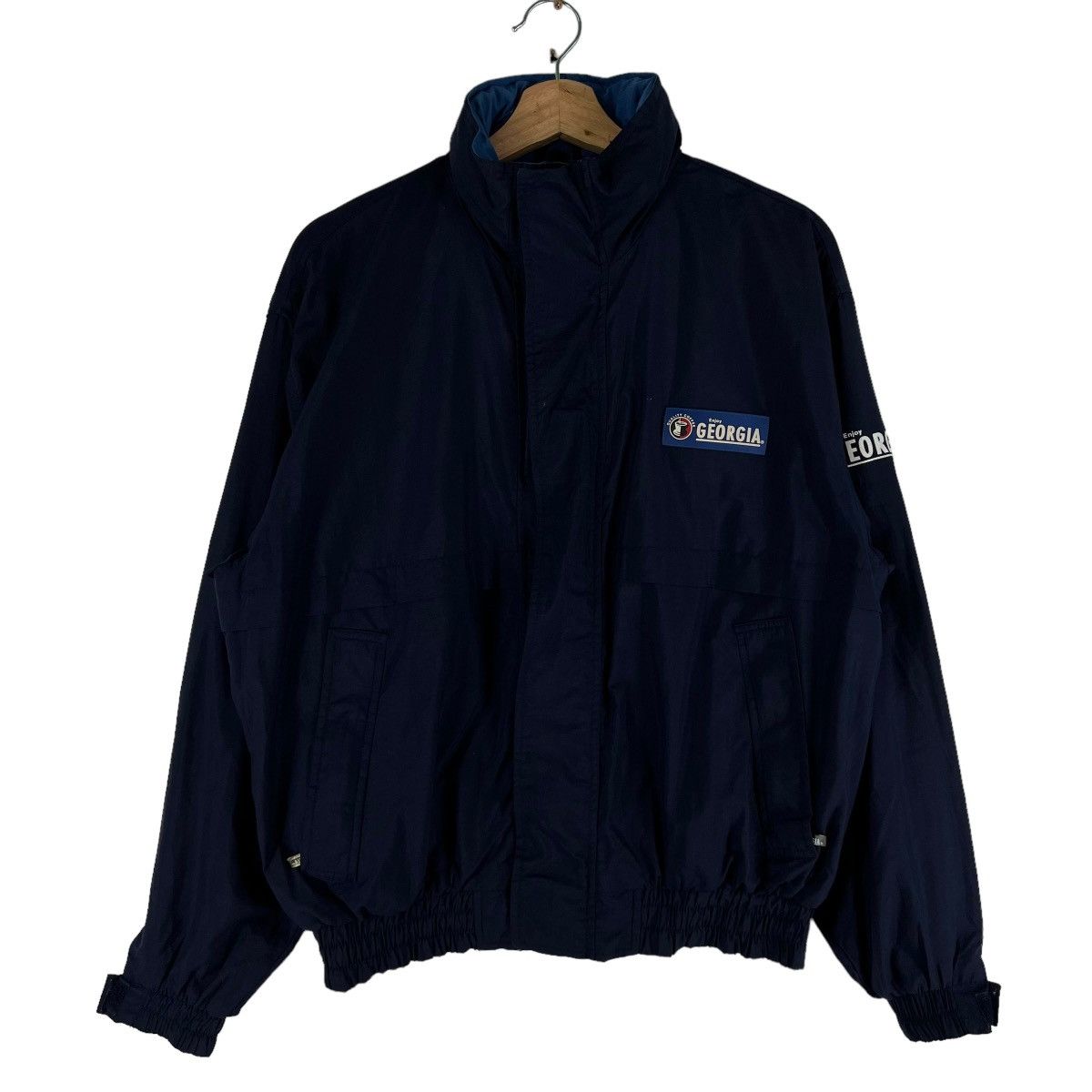 Japanese Brand 🔥VINTAGE BOMBER JACKET GEORGIA JAPAN BIG LOGO Size US M / EU 48-50 / 2 - 1 Thumbnail