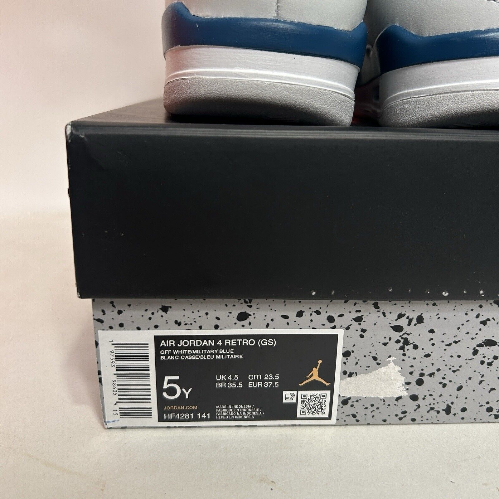 Nike Air Jordan 4 Retro GS “Military/Industrial Blue” 2024