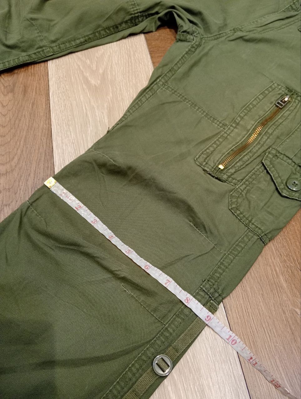 Japanese Brand BALDIA GREEN ARMY MULTIPOCKET CARGO PANTS Size US 32 / EU 48 - 16 Thumbnail
