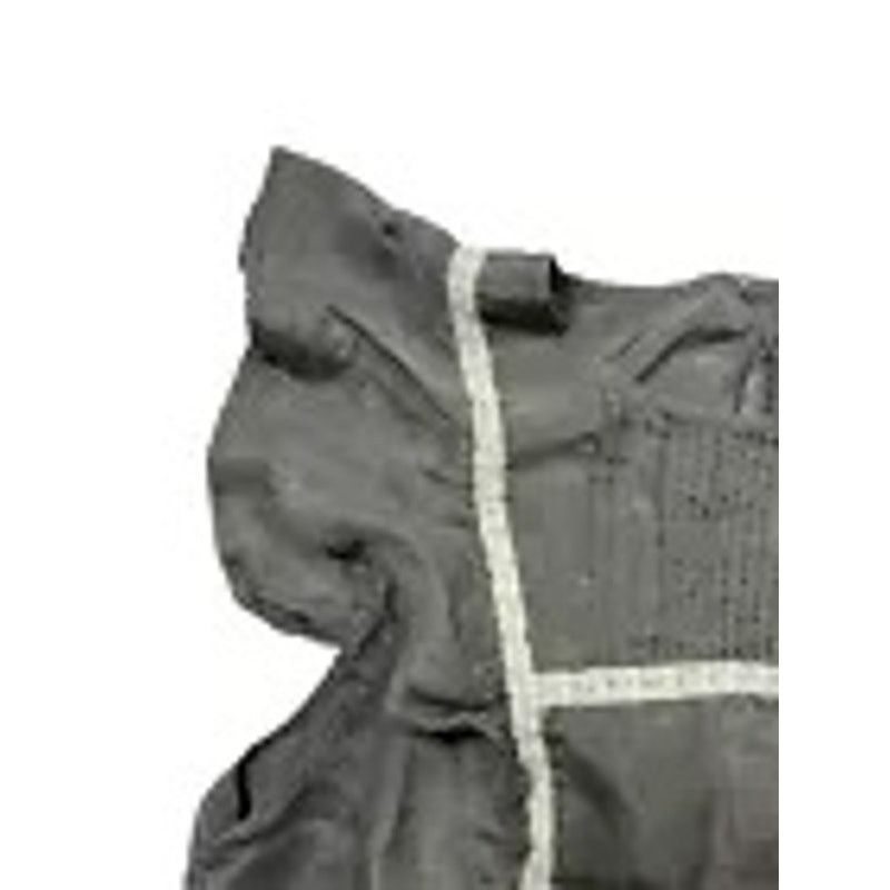 Gap GAP Juniors Dark Gray Silk Shirt with Lacy Accents Medium Size M / US 6-8 / IT 42-44 - 7 Thumbnail