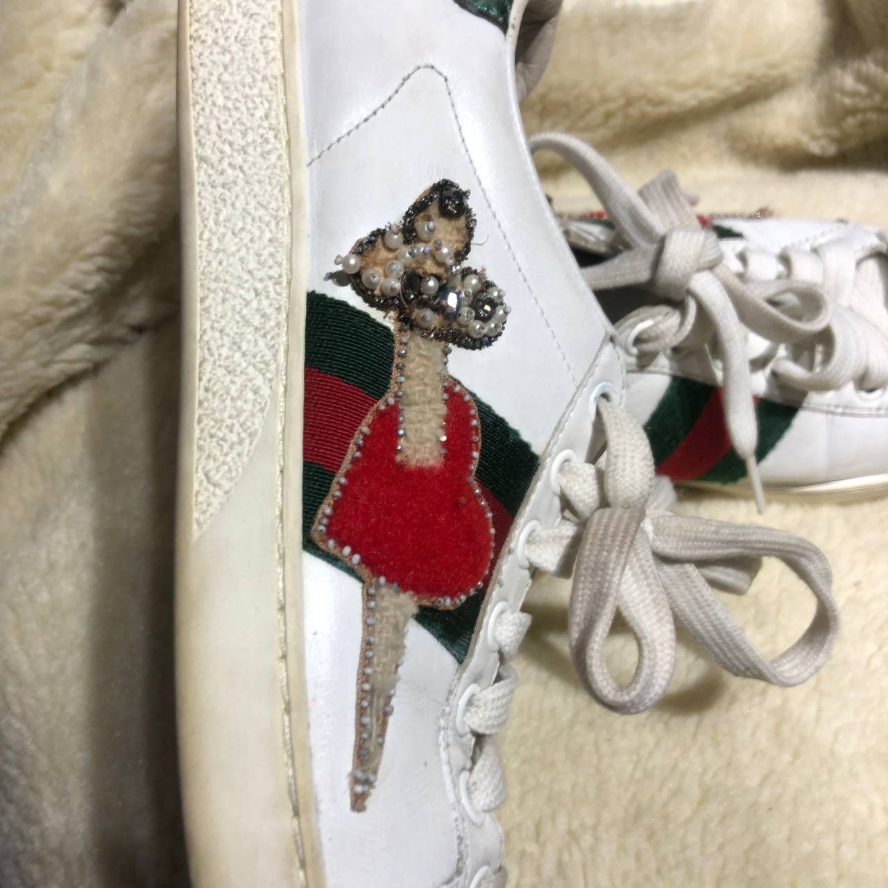 Gucci Gucci Ace Heart Low top sneakers Size US 6 / IT 36 - 13 Thumbnail