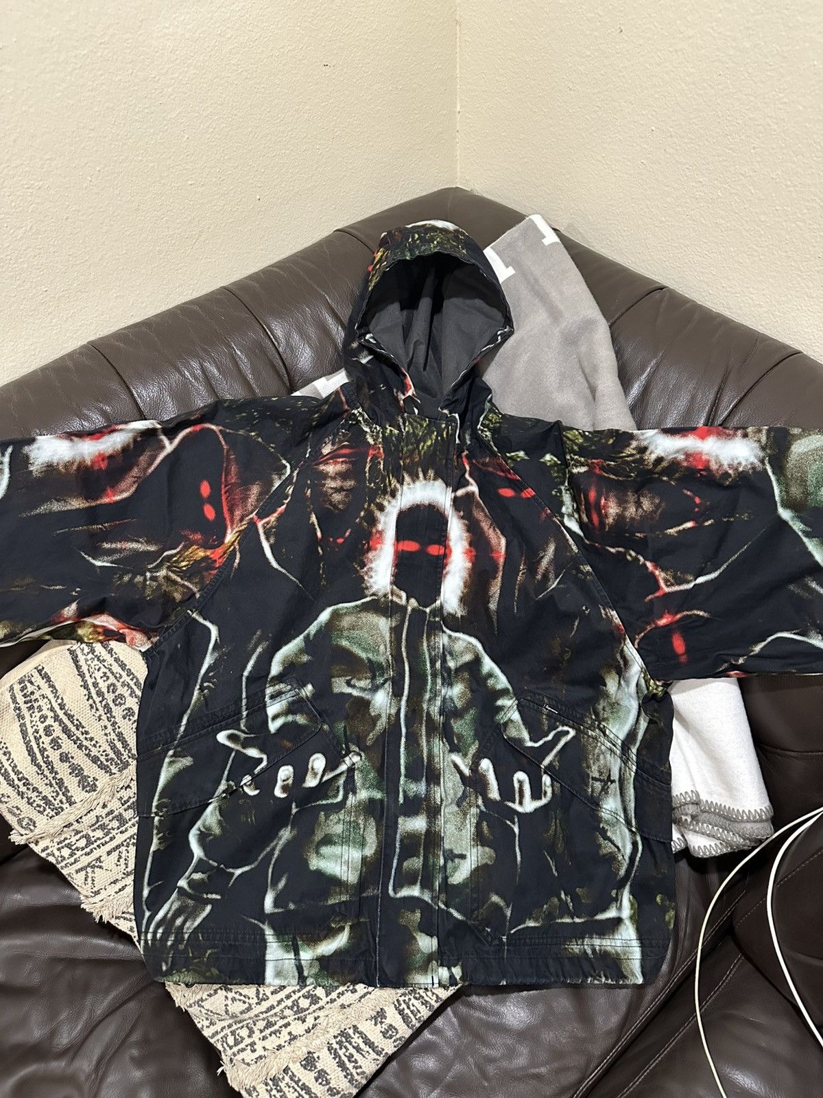 Supreme Supreme Hooded Raglan Jacket Art Dealer Size US L / EU 52-54 / 3 - 1 Thumbnail
