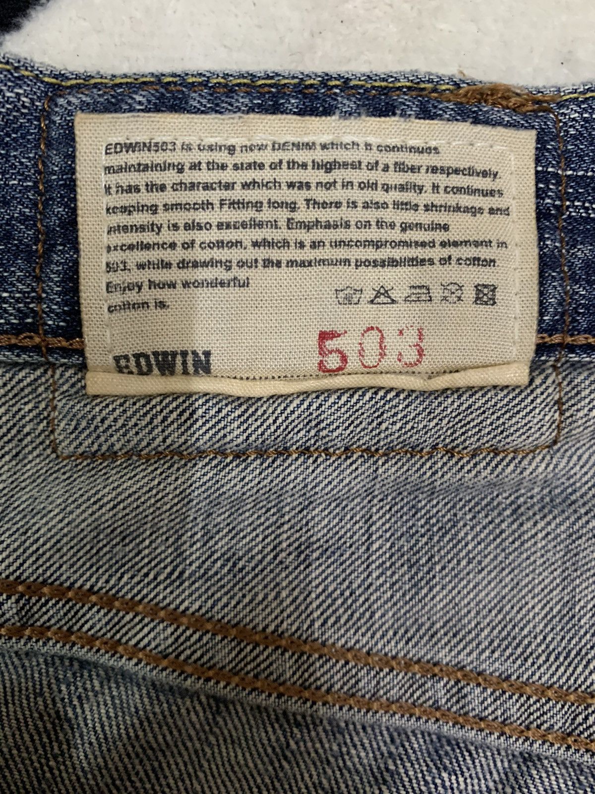 Edwin Vintage Y2K Edwin 503Z Rusty Mud Wash Baggy Jeans Size US 36 / EU 52 - 17 Thumbnail