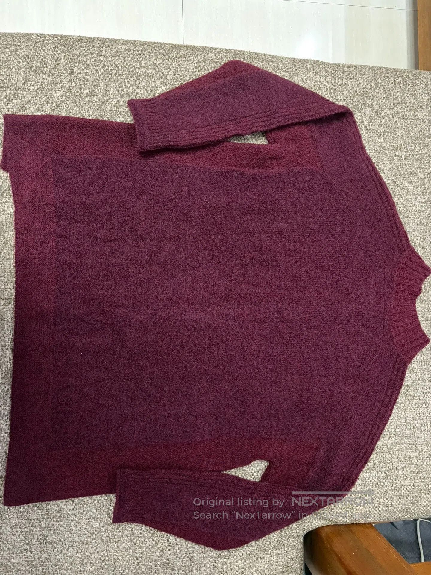 Japanese Brand Plantation Wool Cardigan for Autumn/Winter. Size M / US 6-8 / IT 42-44 - 2 Thumbnail