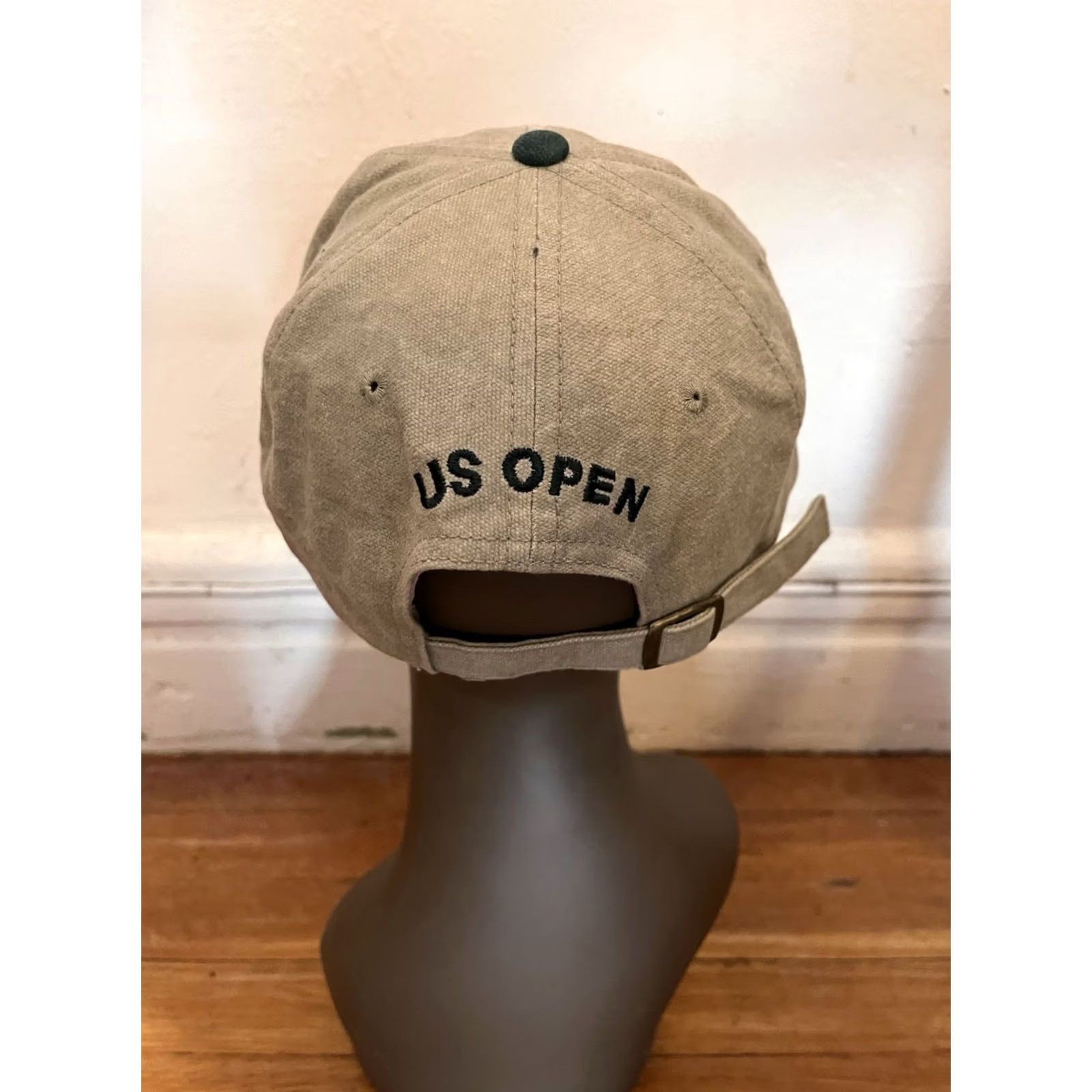 Vintage VINTAGE Lehman Brothers US Open Tennis Hat One Size Beige Baseball Cap Men Adjustable 90s Cotton Solid Size ONE SIZE - 4 Thumbnail