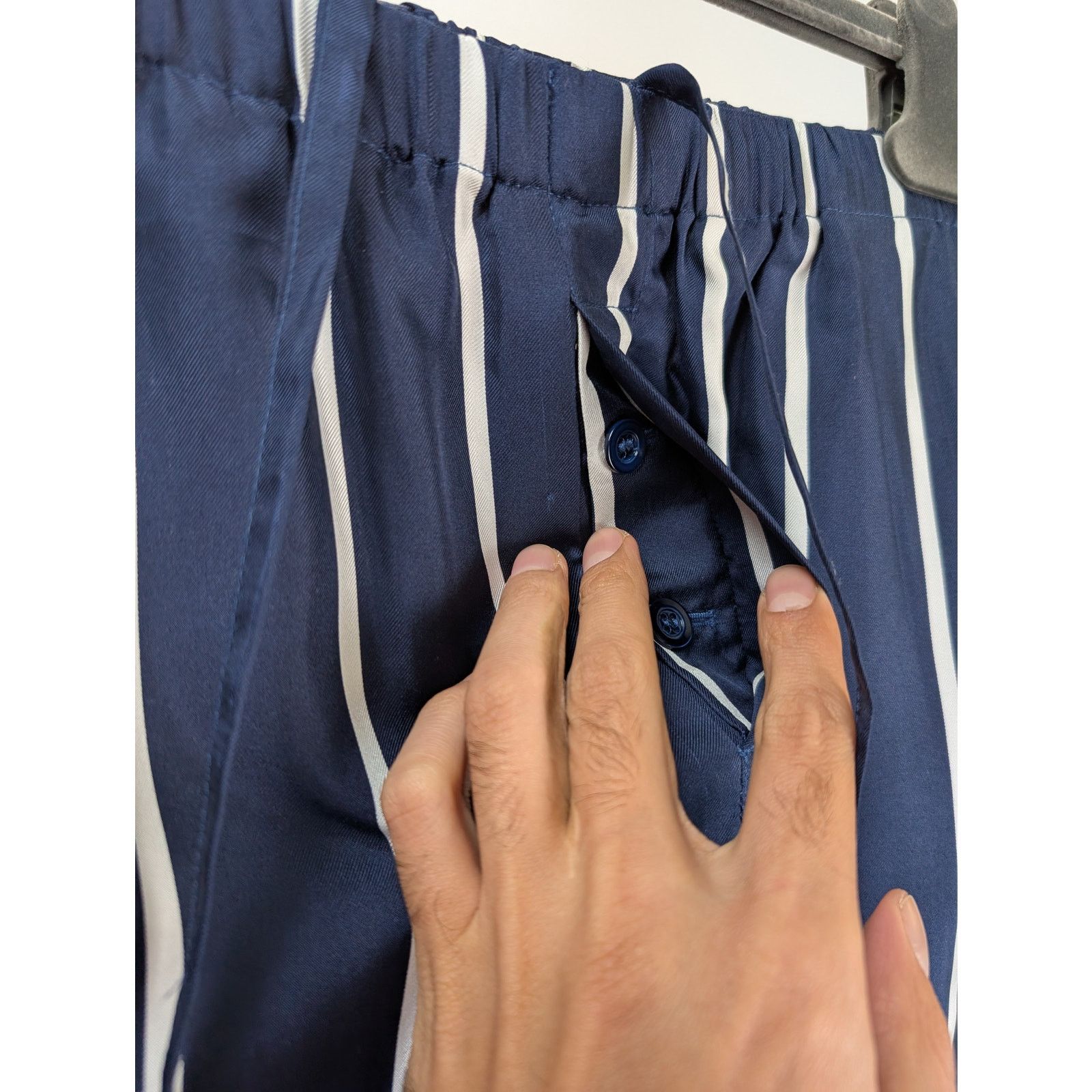 AMI o1rshd1 CC20 Stripped Shorts in Blue/White Size US 32 / EU 48 - 7 Thumbnail