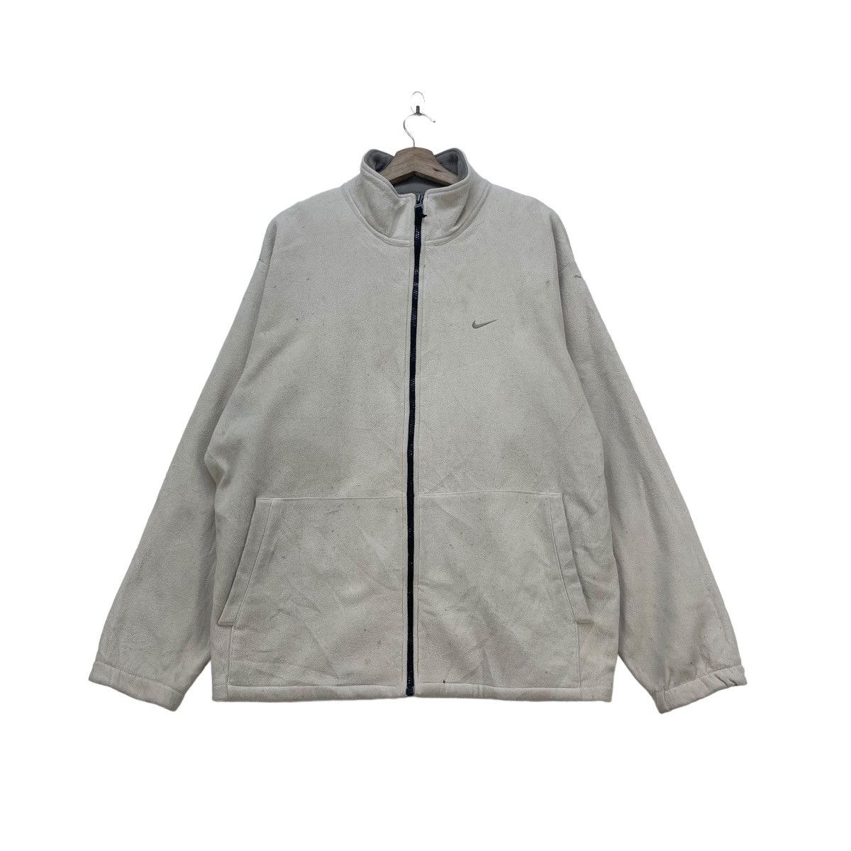 Nike × Vintage Vintage Nike Y2K Fleece Jacket Size US M / EU 48-50 / 2 - 1 Thumbnail