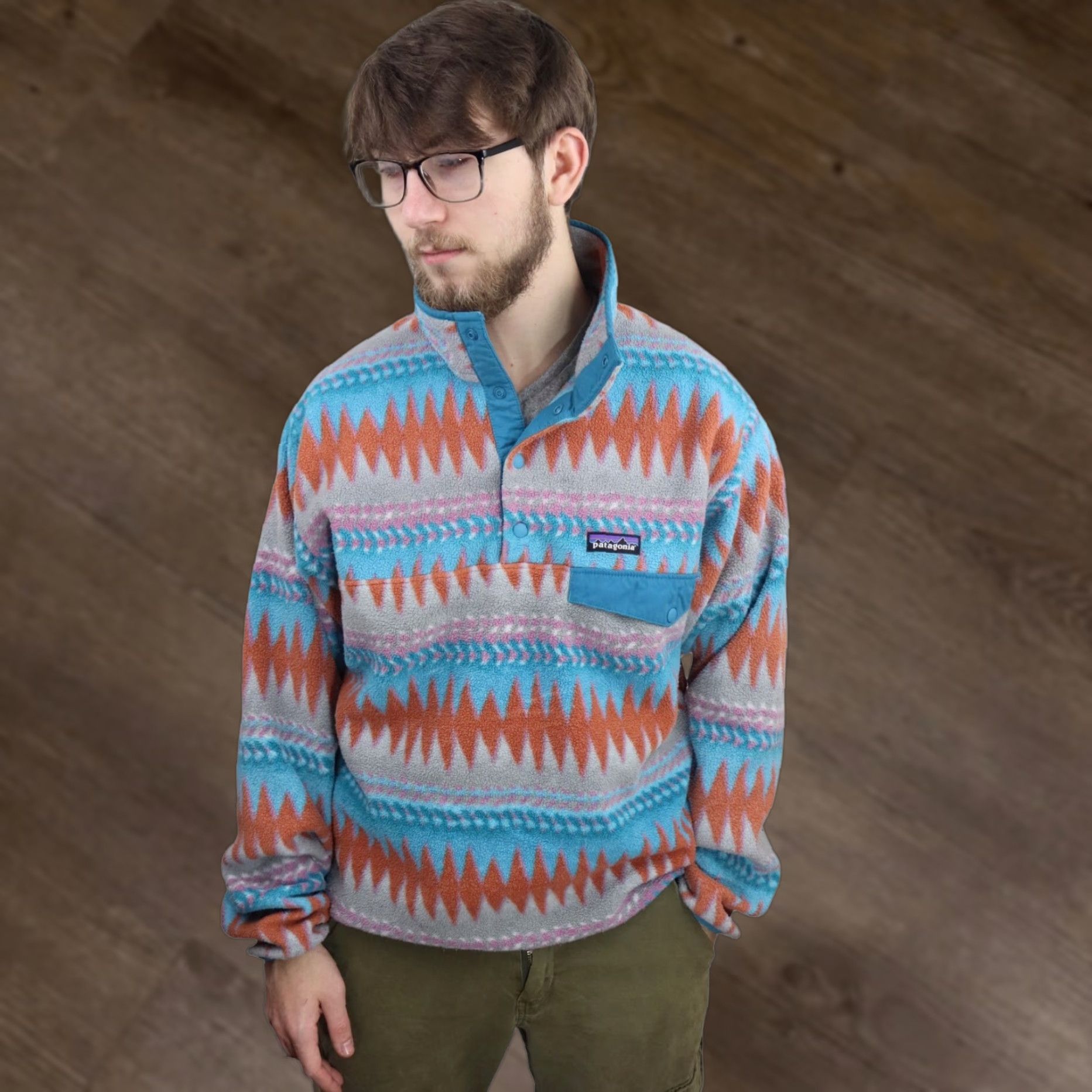 Patagonia × Vintage Patagonia Synchilla Vintage 90s Acid Neon Pink 
