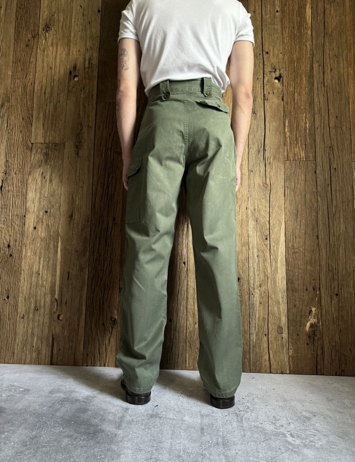 Vintage Vintage 1975 Belgian Army Iconic Cargo Pants Size US 29 - 2 Thumbnail