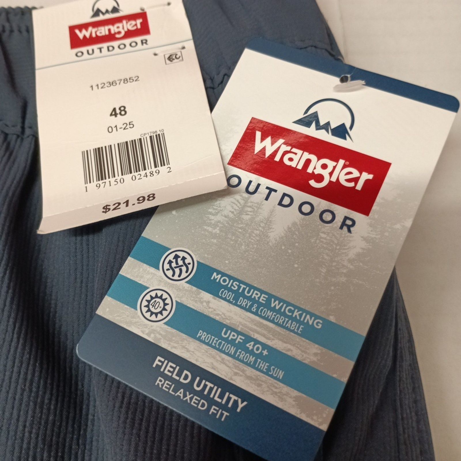 Wrangler Wrangler Men's Field Utility Shorts Size 48 Blue Relaxed Fit Size US 44 / EU 60 - 2 Thumbnail