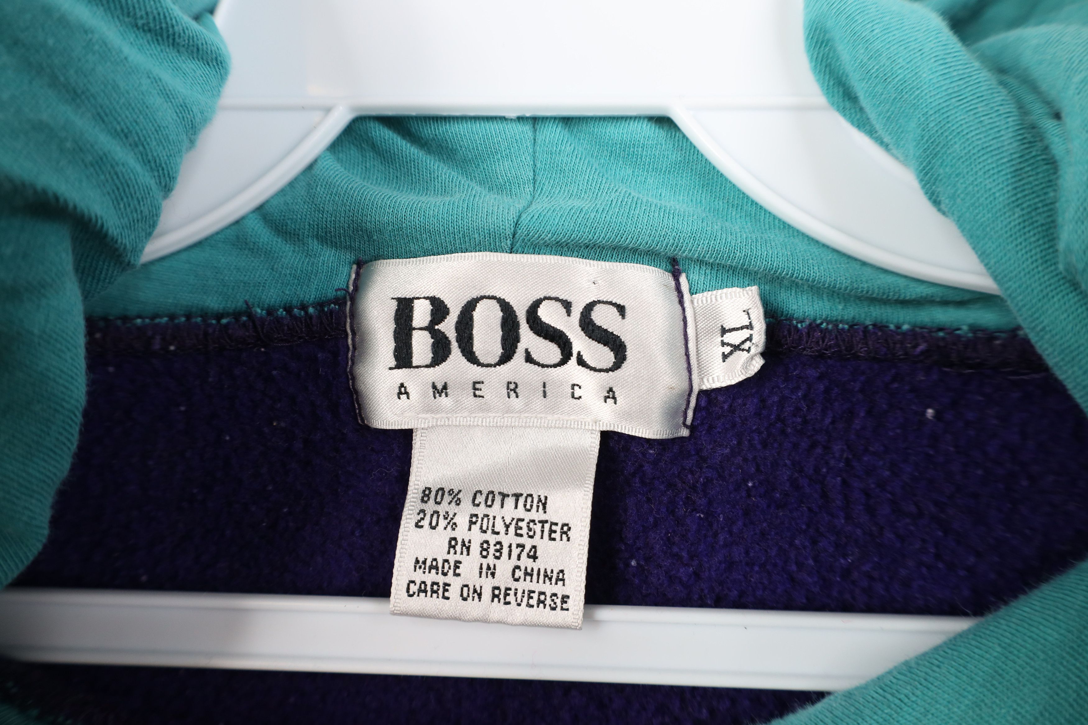 Vintage Vintage 90s Streetwear Boss America Heavyweight Sweatshirt Size US XL / EU 56 / 4 - 11 Thumbnail
