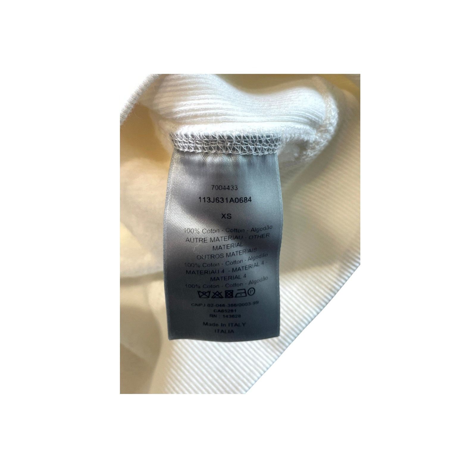Dior Dior "Towel" White Hoodie Size US XS / EU 42 / 0 - 4 Thumbnail