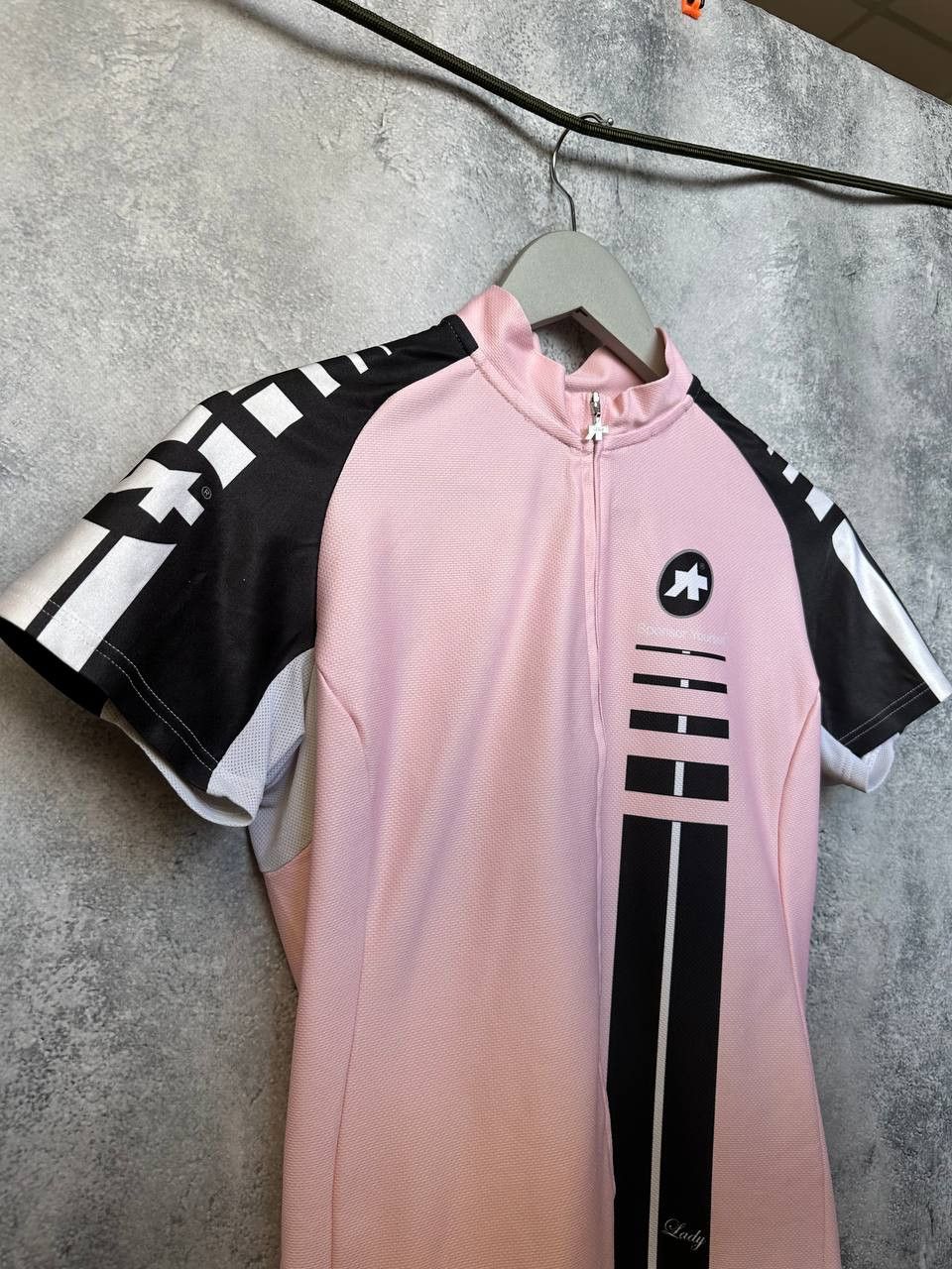 Other Assos Cycling Jersey Pink Black Full Zip Short Sleeve Lady Size XL / US 12-14 / IT 48-50 - 4 Thumbnail
