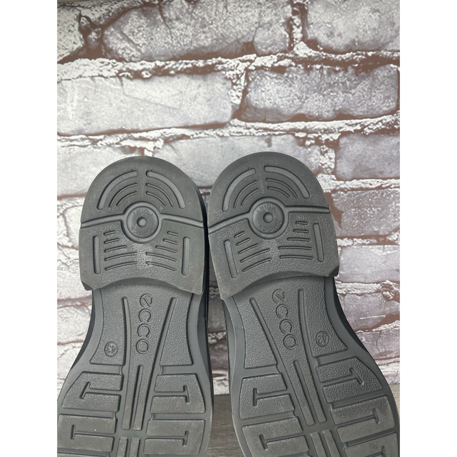 Ecco Ecco Black Leather Apron Toe Slip On Casual Loafers Shoes Me Size US 10 / EU 43 - 18 Thumbnail