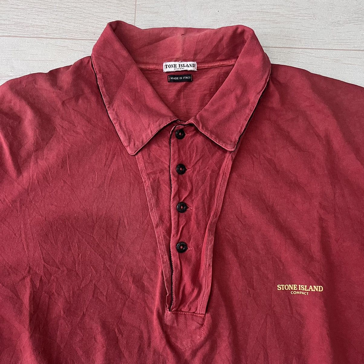 Stone Island Vintage 90s Stone Island compact polos Size US XL / EU 56 / 4 - 4 Thumbnail