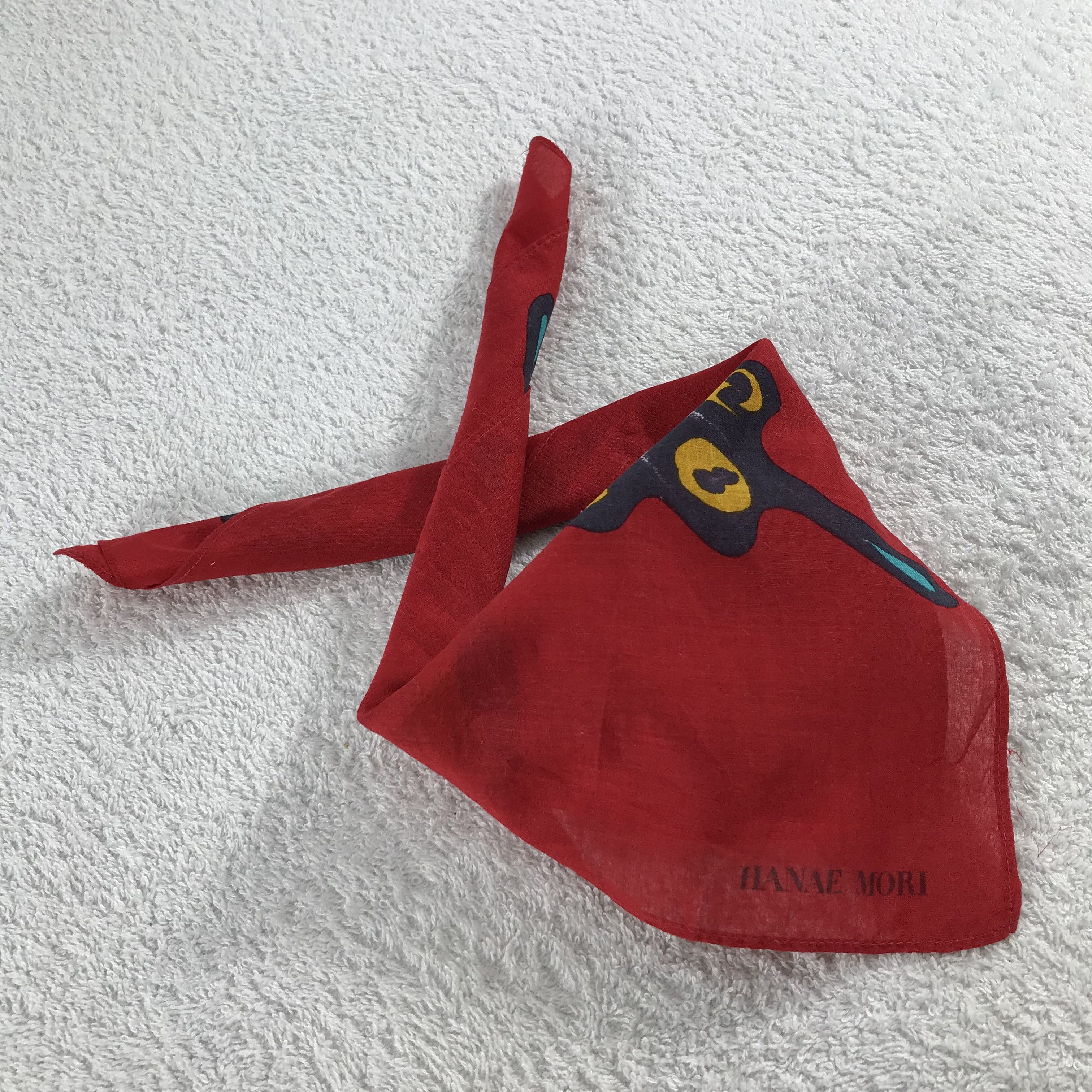 Hanae Mori × Vintage Hanae Mori Bandana / Handkerchief / Neckerchief - S347 Size ONE SIZE - 4 Thumbnail