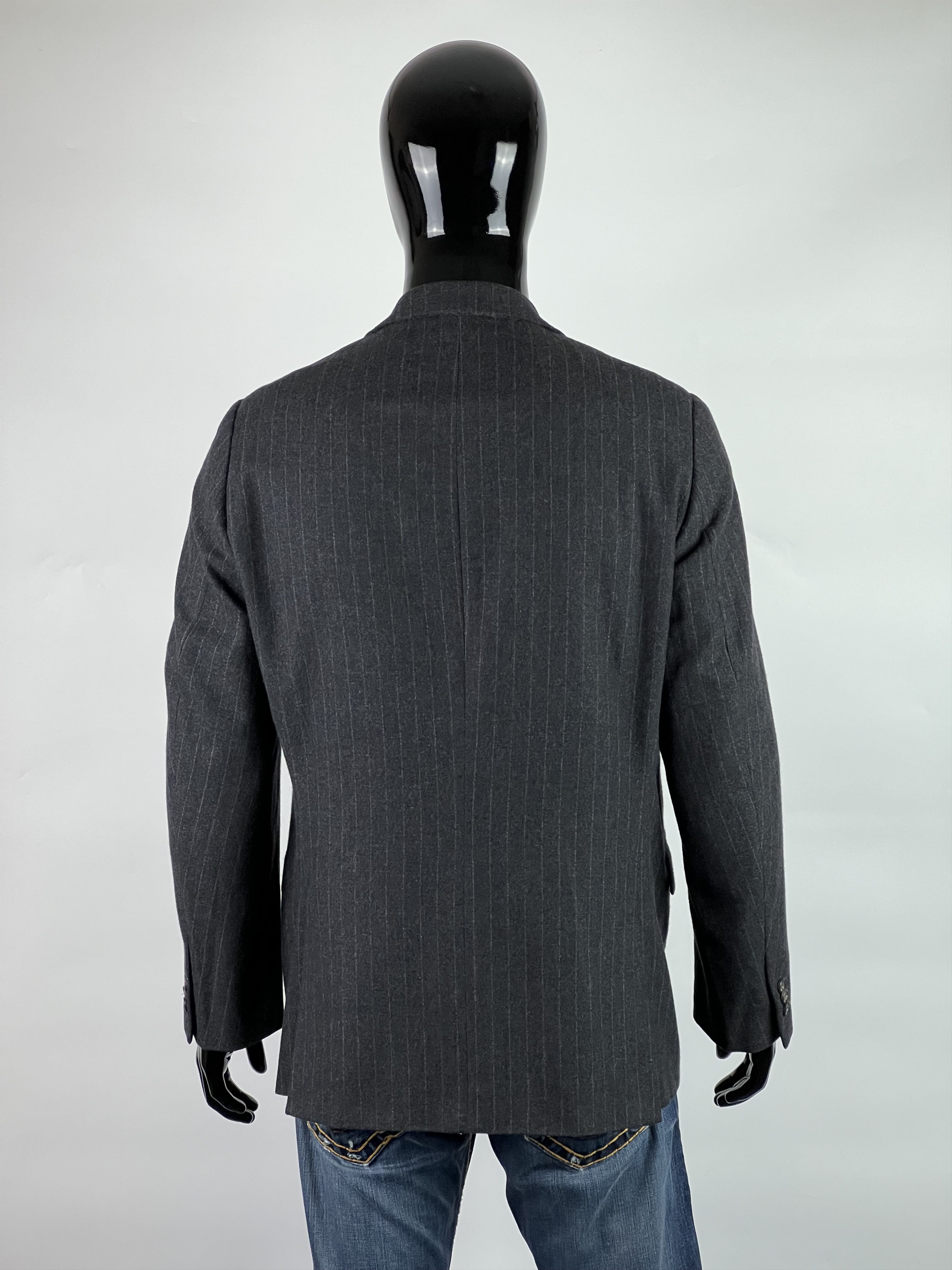 Jil Sander Raf Simons Era Striped 100% Cashmere Blazer 50R