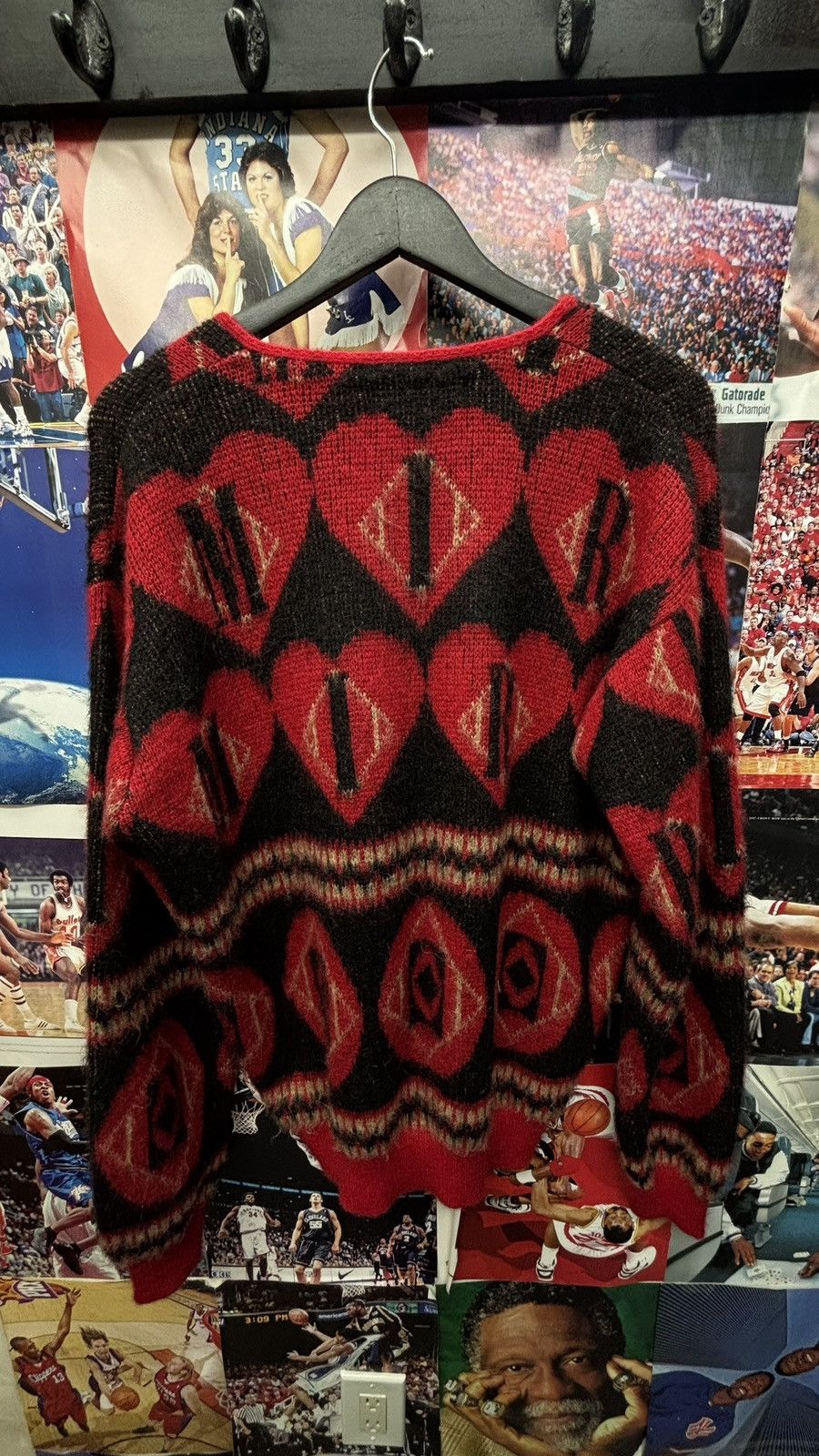 Amiri Amiri Heart Intarsia Cardigan Knit Designer Pullover Size US L / EU 52-54 / 3 - 3 Thumbnail