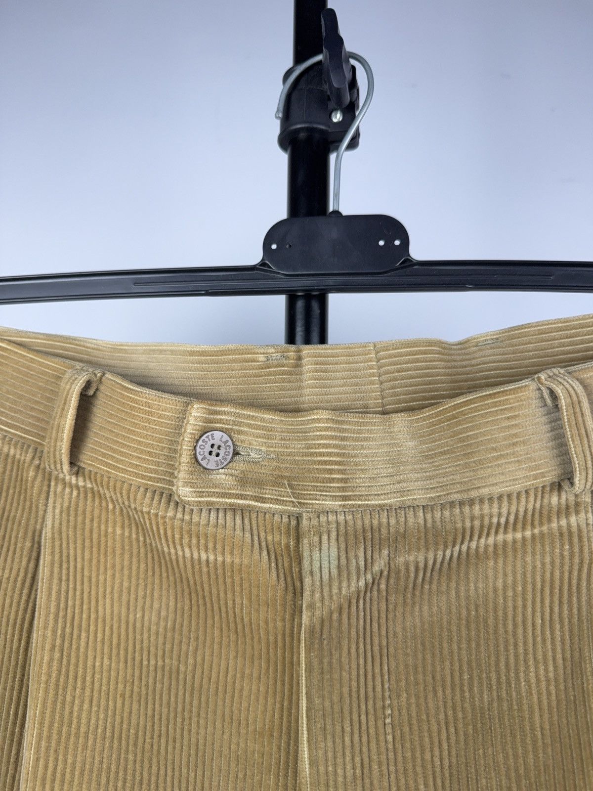 Lacoste Vintage 80s Retro Lacoste France Corduroy Pleated Pants Size US 31 - 9 Thumbnail