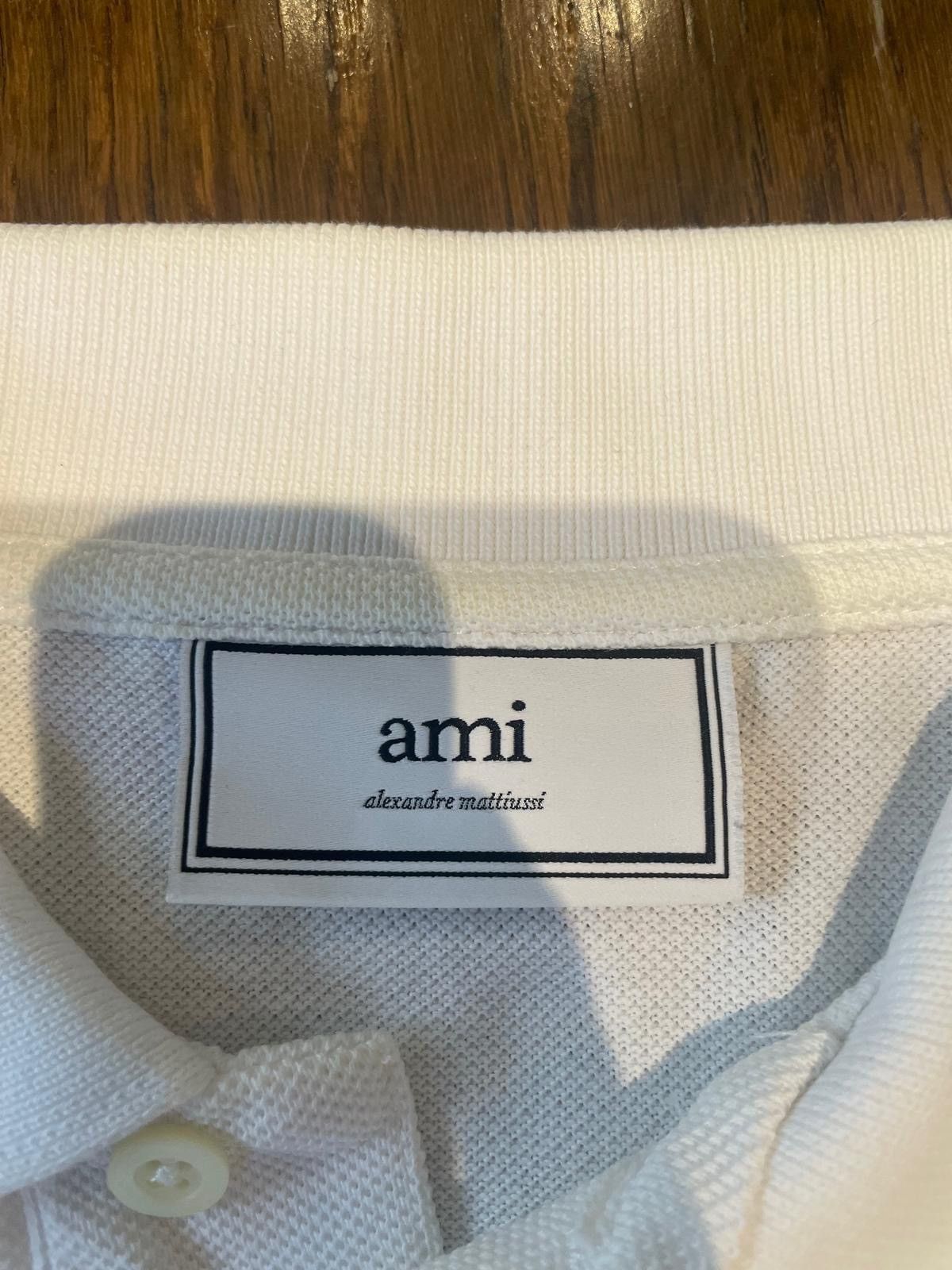 AMI White Ami polo Size US S / EU 44-46 / 1 - 4 Thumbnail