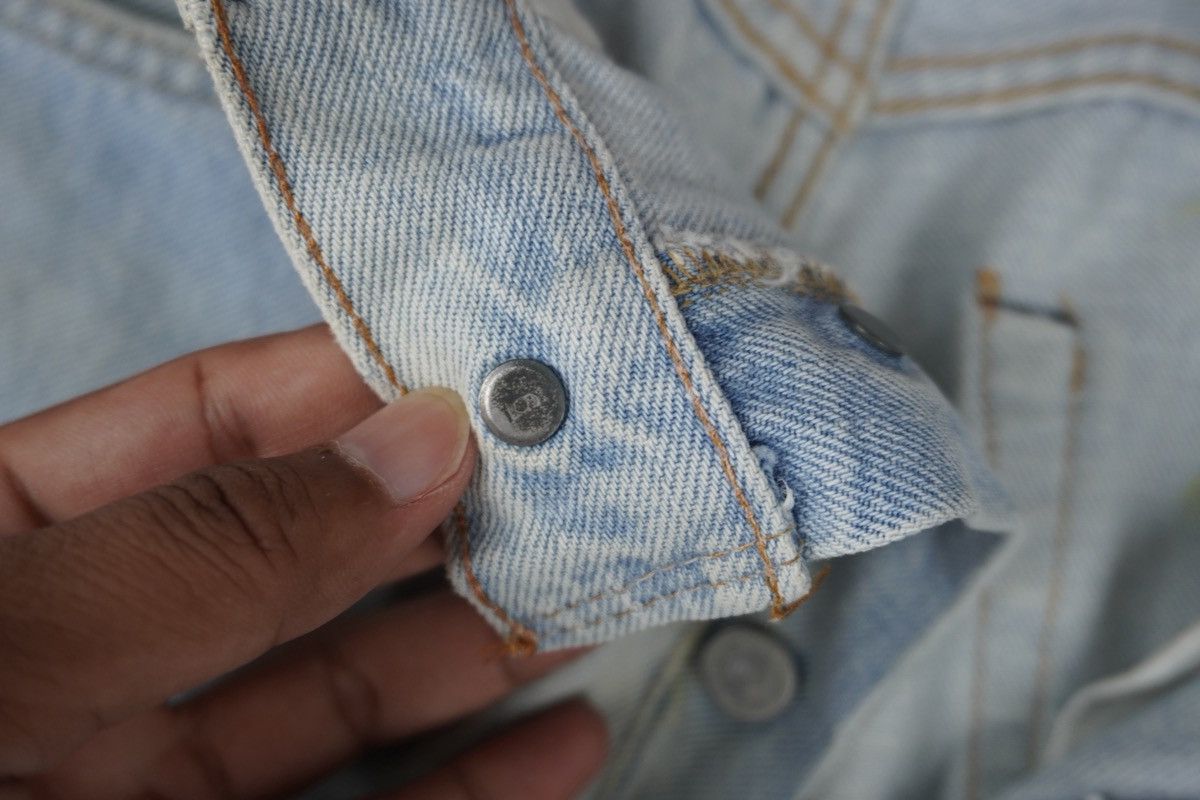 Levi's × Vintage Vintage Levis 501 Redline Selvedge Button #6 Grunge Baggy Size US 30 / EU 46 - 7 Thumbnail