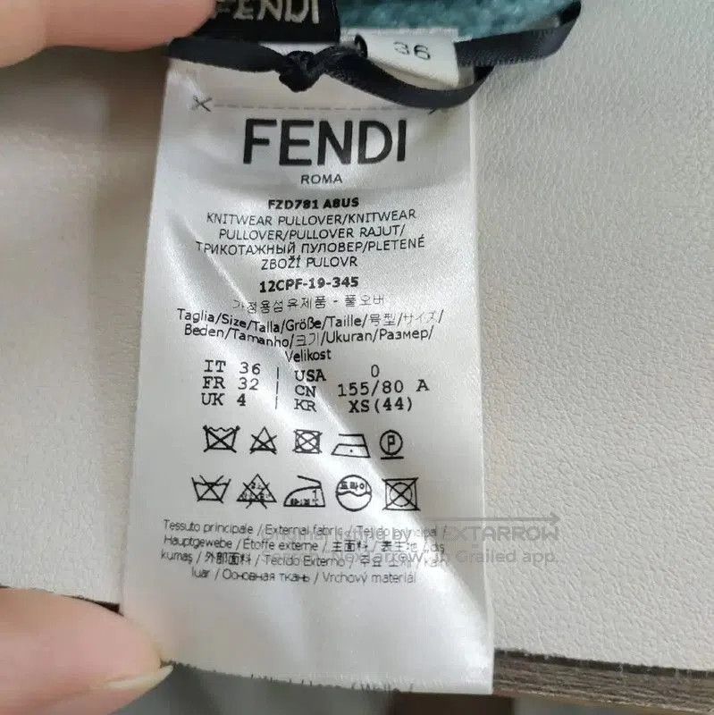 Fendi Fendi Color Block Wool Sweater for Women . Size M / US 6-8 / IT 42-44 - 4 Thumbnail