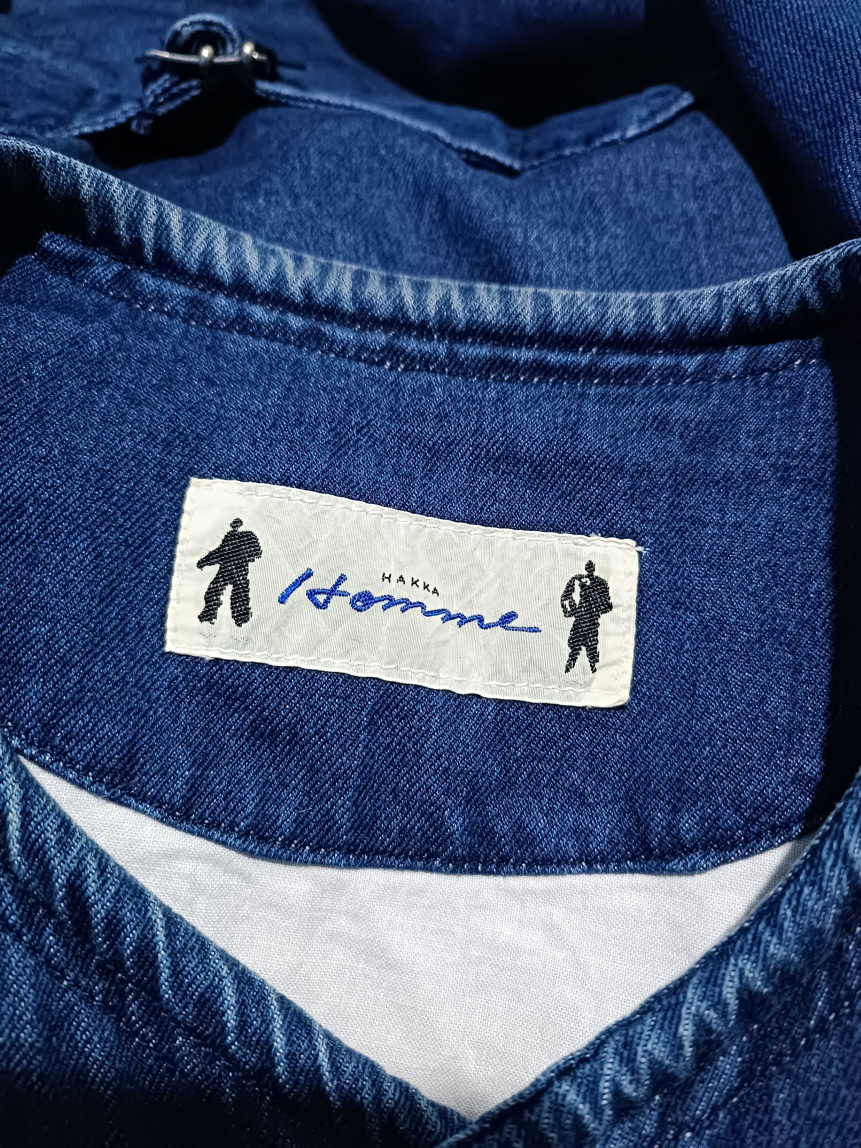 Vintage 80s Hakka Homme Indigo Cotton Denim Engineer Overjacket Size US L / EU 52-54 / 3 - 5 Thumbnail