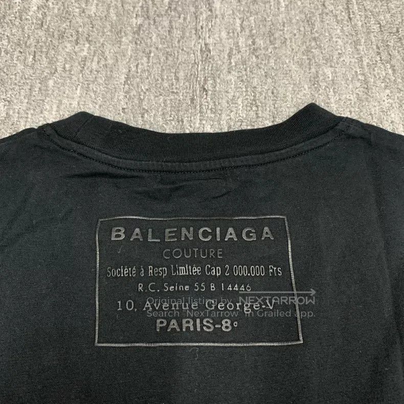 Balenciaga Balenciaga Short Sleeve T-Shirt with Back Logo Size US S / EU 44-46 / 1 - 6 Thumbnail