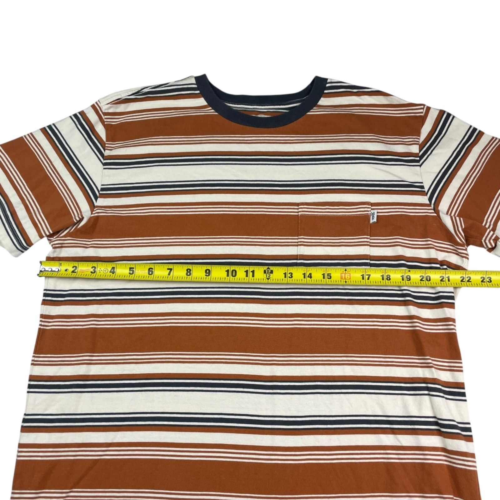 Katin Katin Men's 100% Cotton S/S Pocket T-Shirt Brown/Black/Beige Size US L / EU 52-54 / 3 - 6 Thumbnail