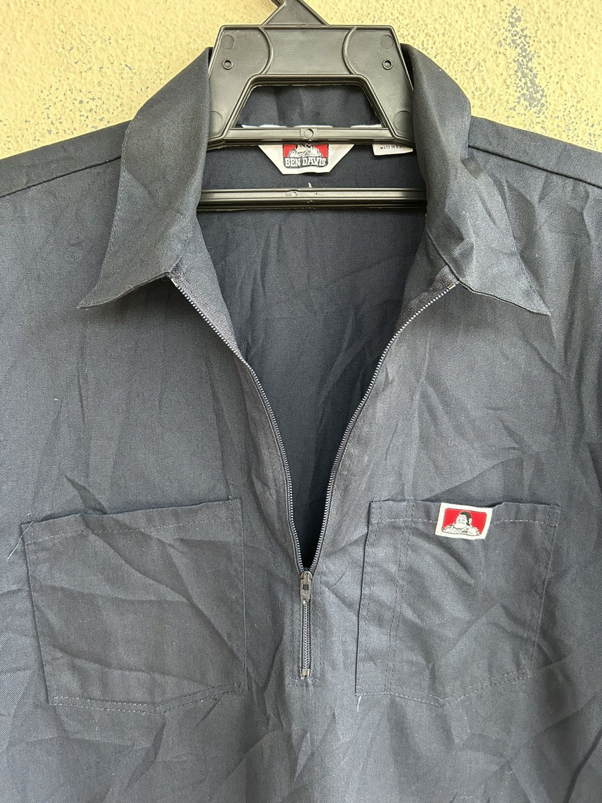 Ben Davis Vintage Ben Davis Half Zipper Working Shirt Size US L / EU 52-54 / 3 - 3 Thumbnail