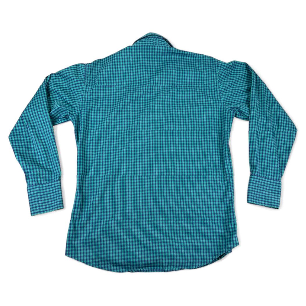 Wrangler VINTAGE Wrangler Western Shirt Adult LARGE Green Blue Black Watch Plaid Snap 90s Wrangler Shirt Adult LARGE Green Blue Black Watch Plaid Snap 90s Size US L / EU 52-54 / 3 - 3 Thumbnail
