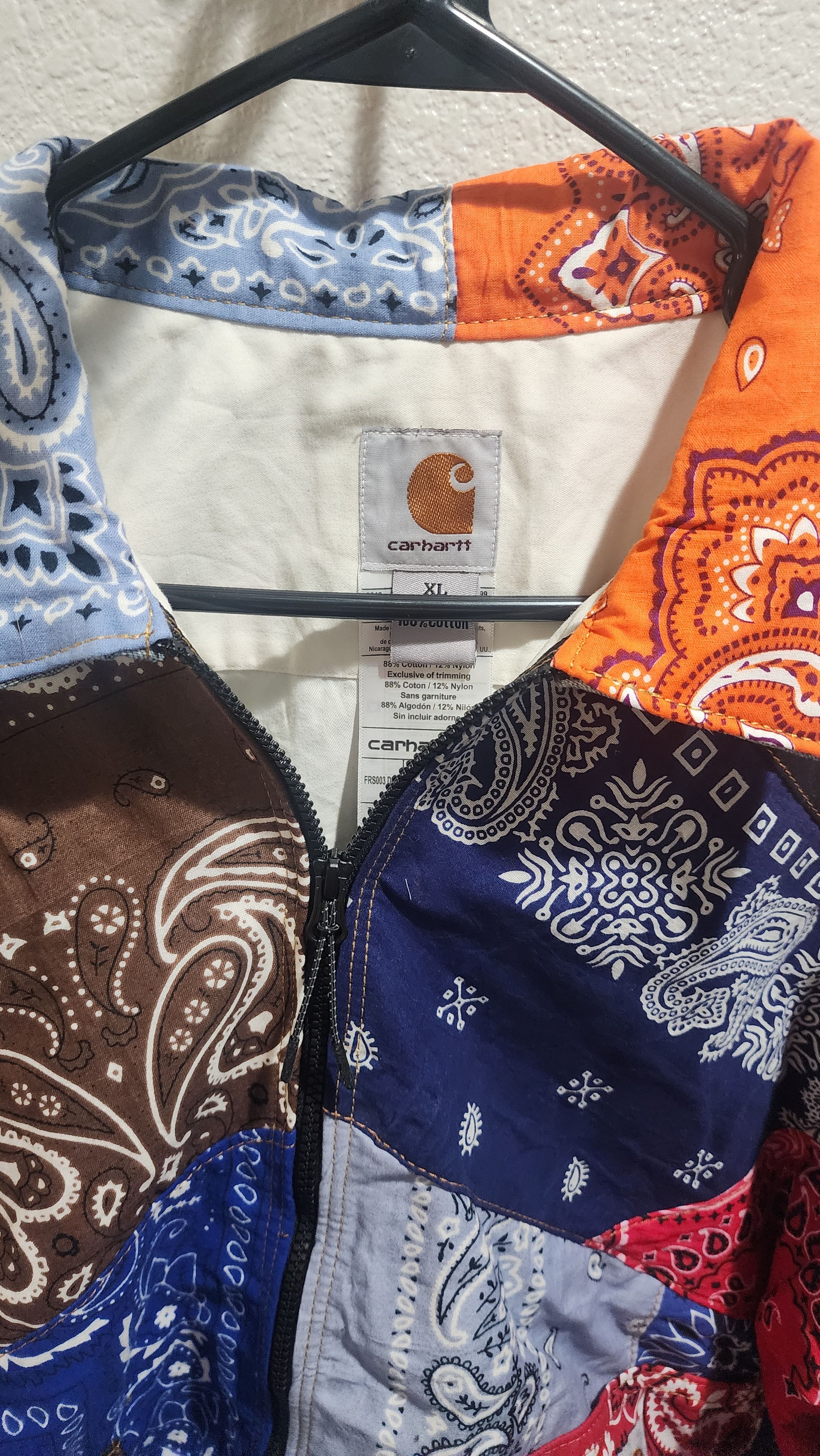 Carhartt Custom Carhartt Bandana Paisley Jacket Size US XL / EU 56 / 4 - 2 Thumbnail