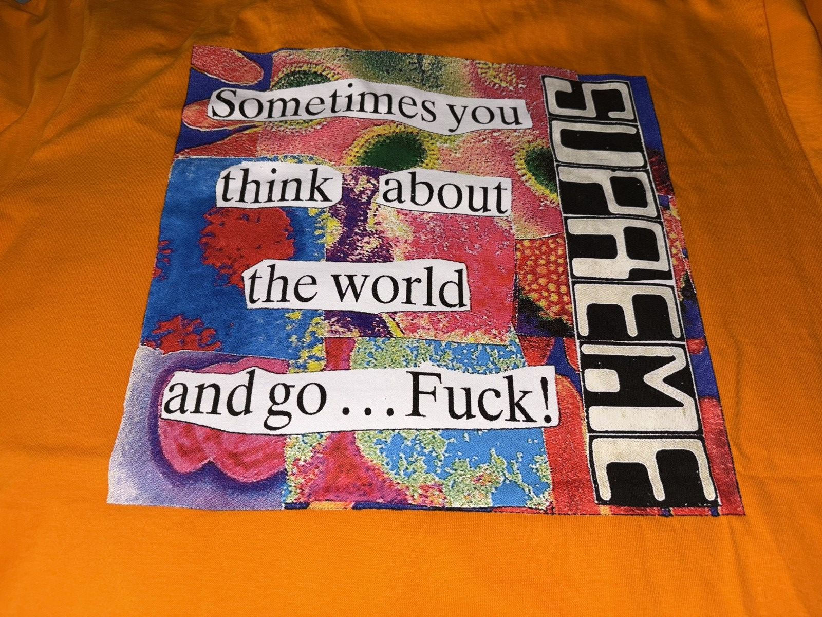Supreme Supreme Static Tee Orange Size US M / EU 48-50 / 2 - 1 Thumbnail