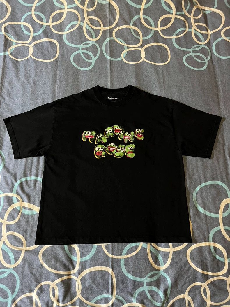 Martine Rose Martine Rose Foam fingerprint smiling frog short sleeved T Size US M / EU 48-50 / 2 - 1 Thumbnail