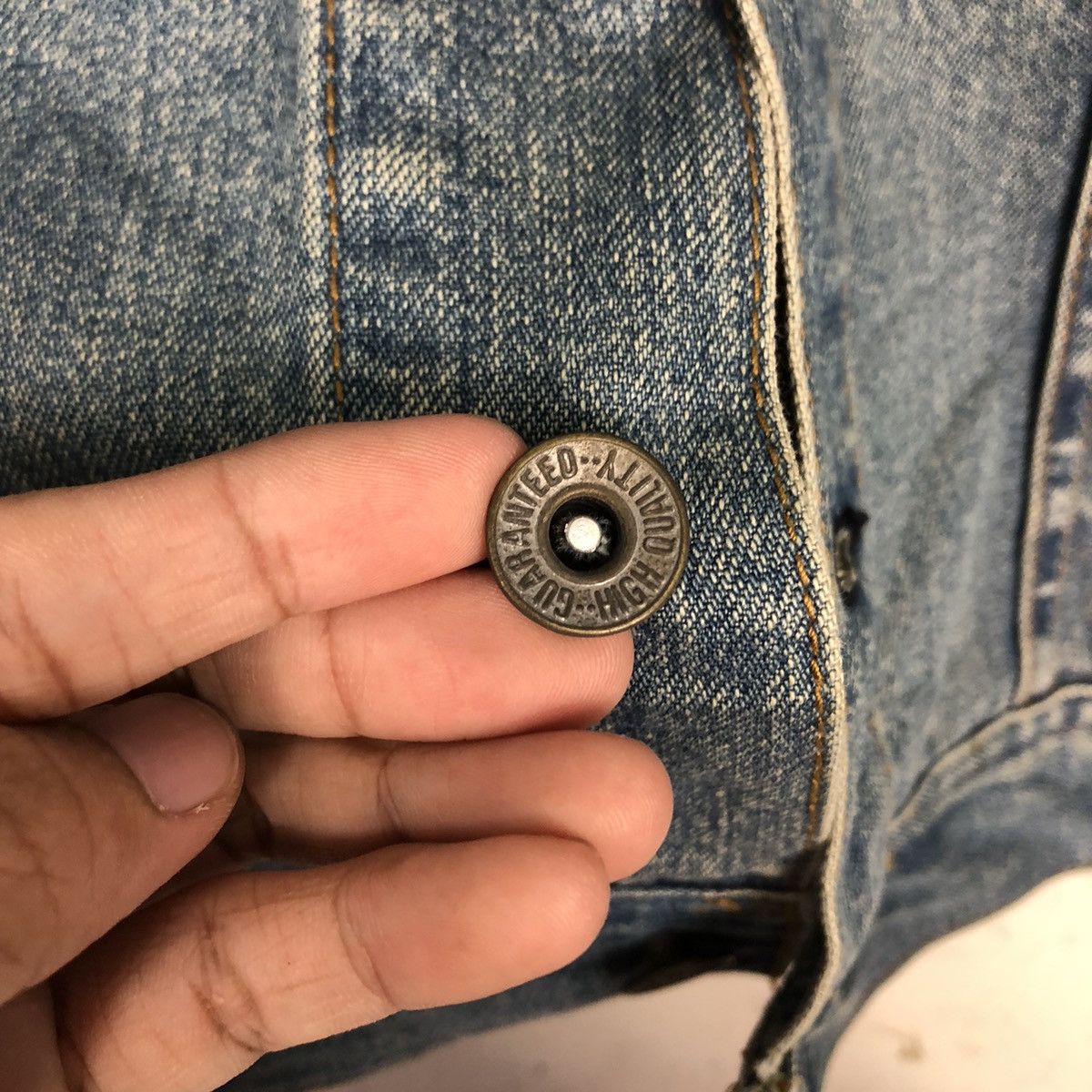 Japanese Brand 📌Cropped Biker Trucker Denim Jacket Vale Hysteric Glamour Size US L / EU 52-54 / 3 - 20 Thumbnail