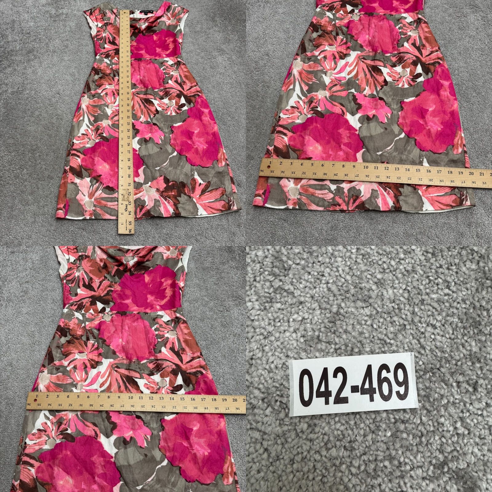 Banana Republic Banana Republic Floral Cowl Neck Sleeveless Sheath Midi Dress 4 Womens Size S / US 4 / IT 40 - 9 Thumbnail