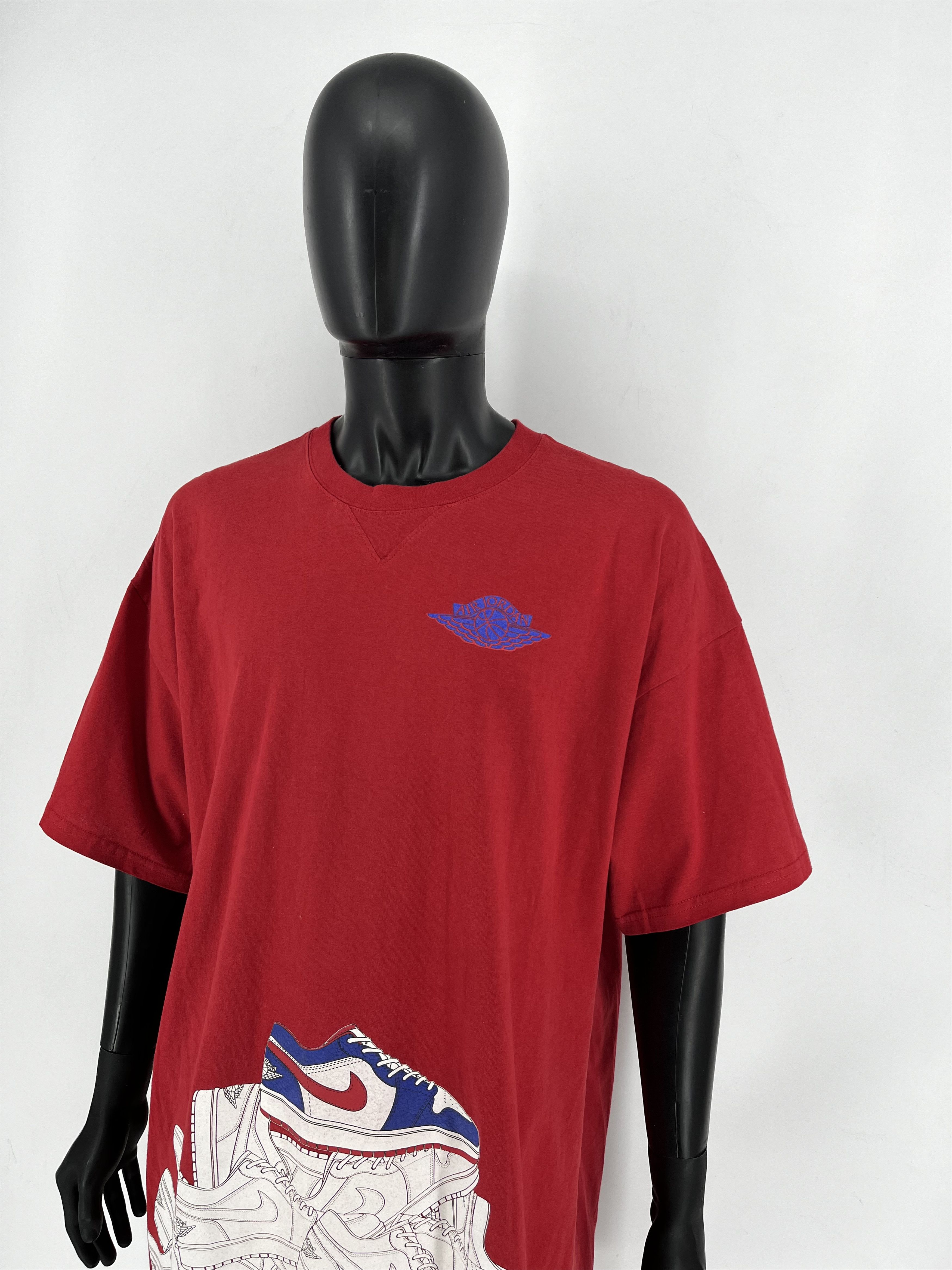 AJ Air Jordan Double Side Flight Shirt Jump Man Big Size XXL