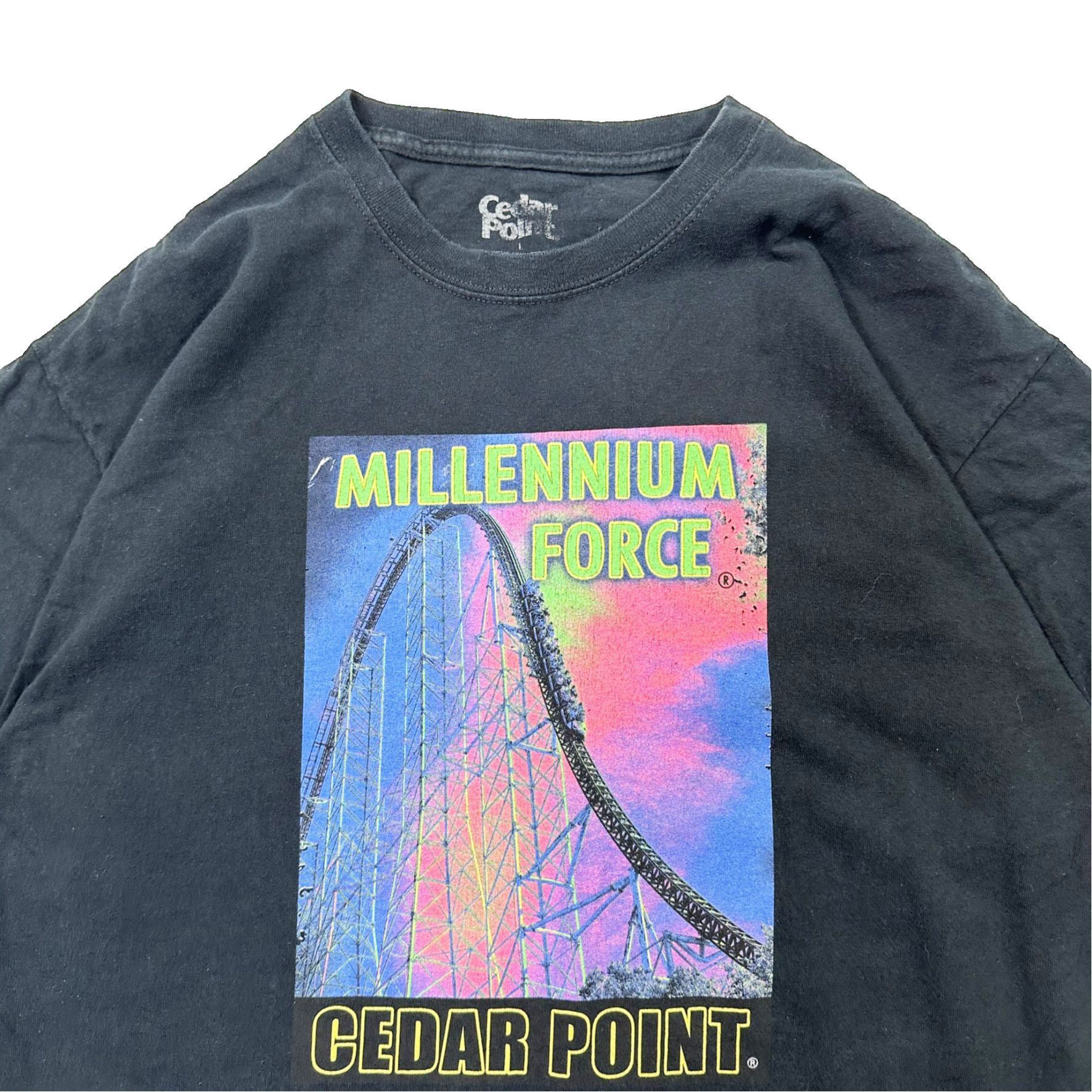 Vintage Cedar Point Millenium Force Big Print Rollercoaster Graphic Size US L / EU 52-54 / 3 - 2 Thumbnail