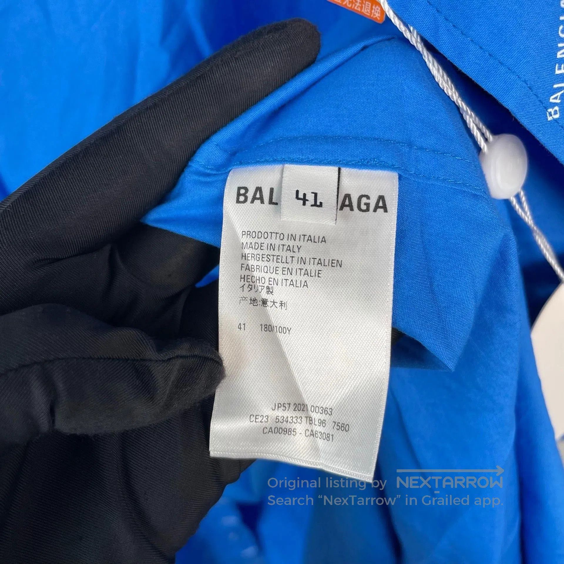 Balenciaga Balenciaga Blue Logo Single. Size US M / EU 48-50 / 2 - 6 Thumbnail