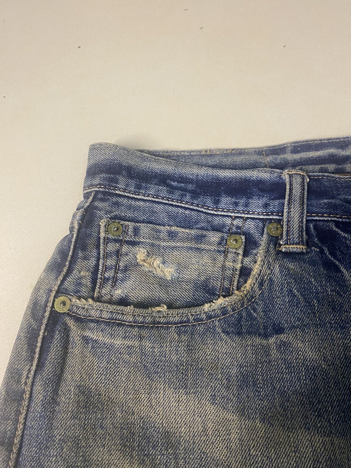 Levi's × Vintage Vintage Levis 501 Rusty Blue Denim Size US 32 / EU 48 - 3 Thumbnail