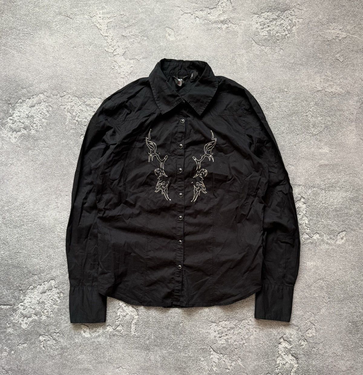 Harley Davidson × Vintage Harley Davidson S freedom big logo shirt button up blouse Size S / US 4 / IT 40 - 8 Thumbnail