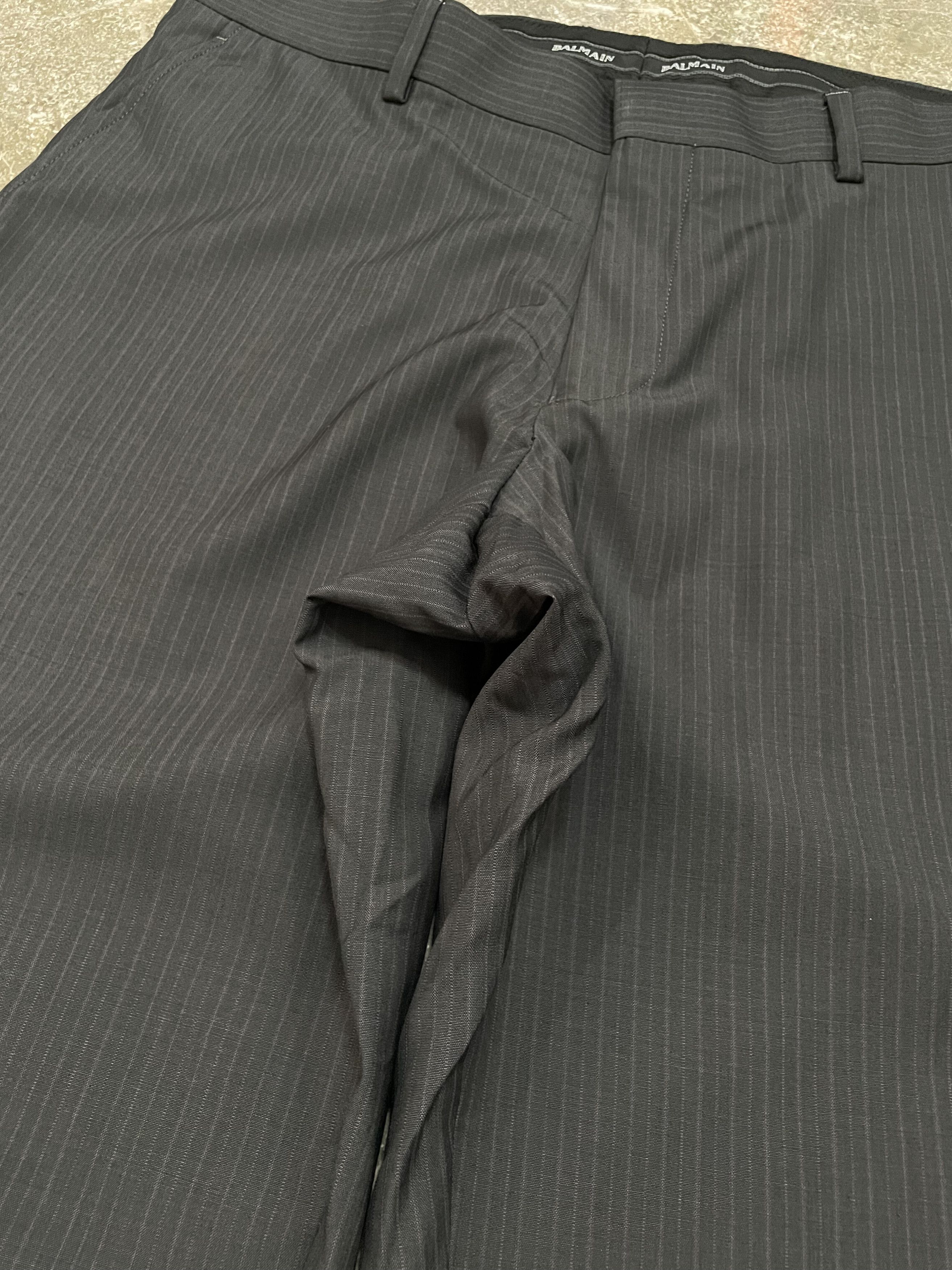 Balmain × Designer Balmain - Pinstripe Trouser Size US 34 / EU 50 - 4 Thumbnail