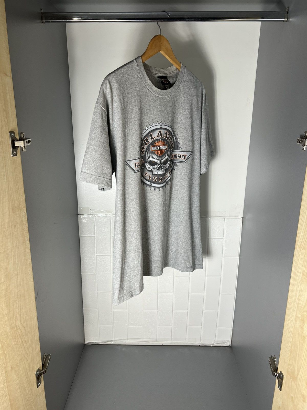 Harley Davidson VINTAGE HARLEY DAVIDSON MOTORCYCLE ORLANDO FLORIDA RETRO 90s Size US XL / EU 56 / 4 - 2 Thumbnail